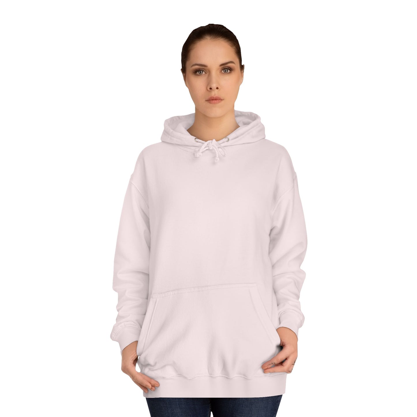 Blush Pink Women's Sweater – "Tic Tac Toe Hearts" Cozy Pullover for Couples
