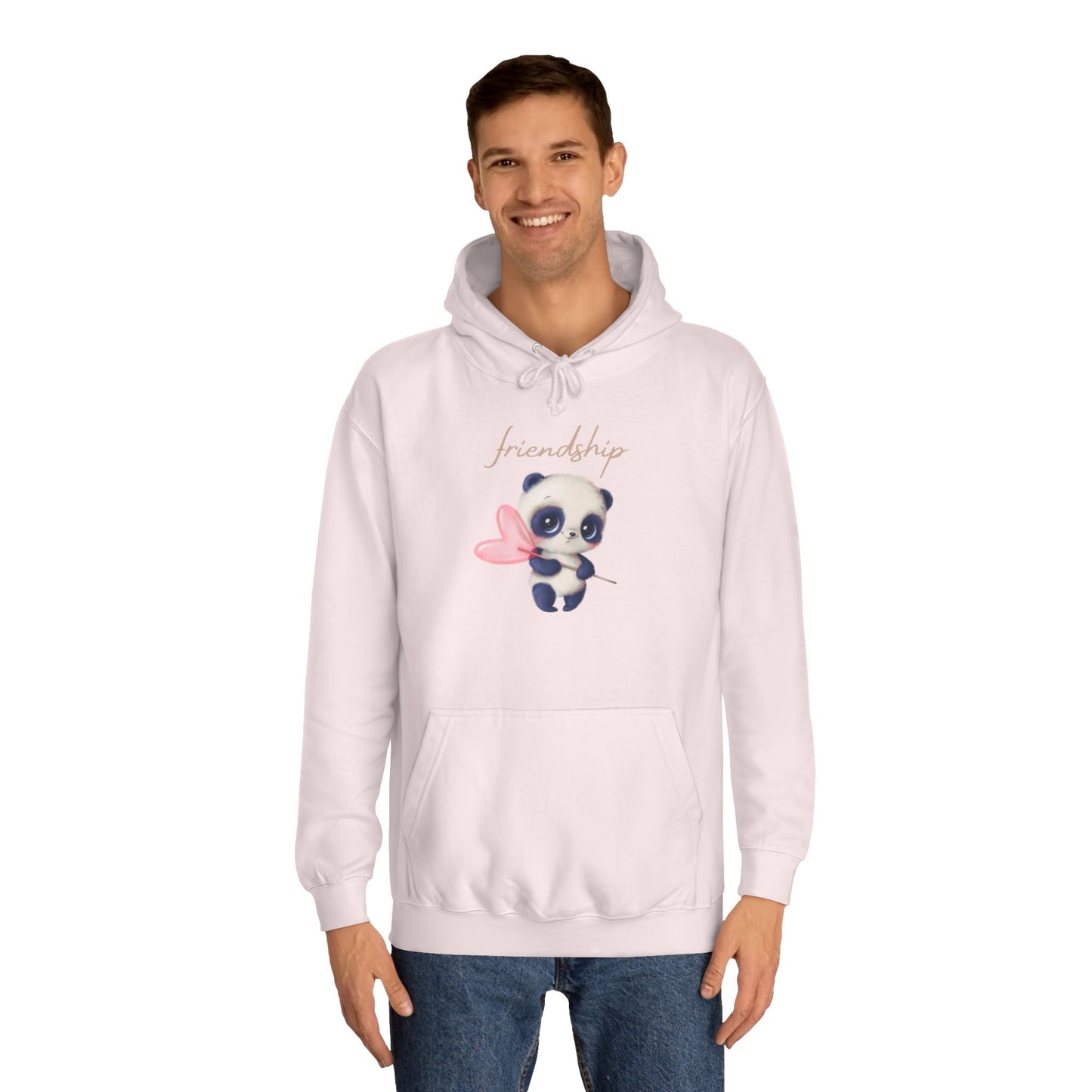Soft Cloud Cute Sweater for Women – "Friendship Panda" Cozy Graphic Pullover