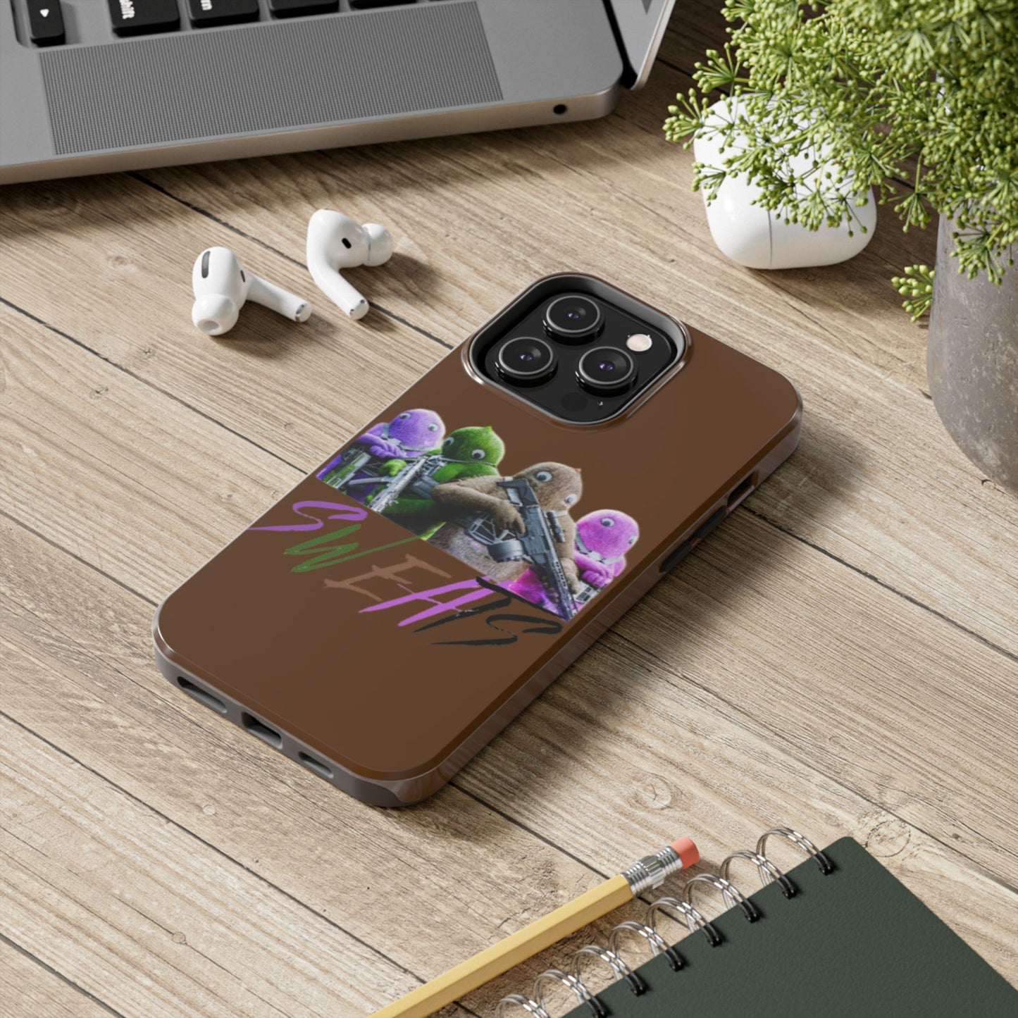 Cool Cartoon-Inspired Tough Phone Case - 'SWEATS'