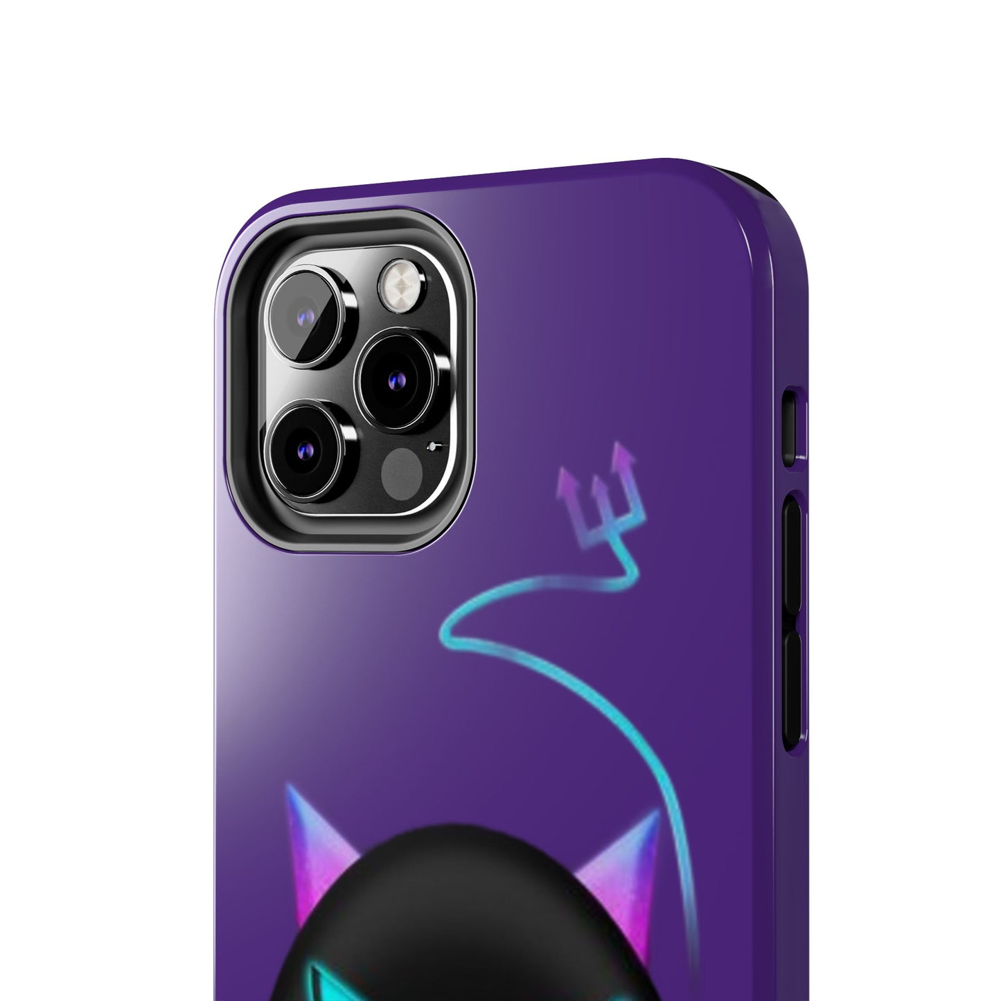 Demonic Cat Tough Phone Case - Cute & Edgy Phone Protection for Cat Lovers