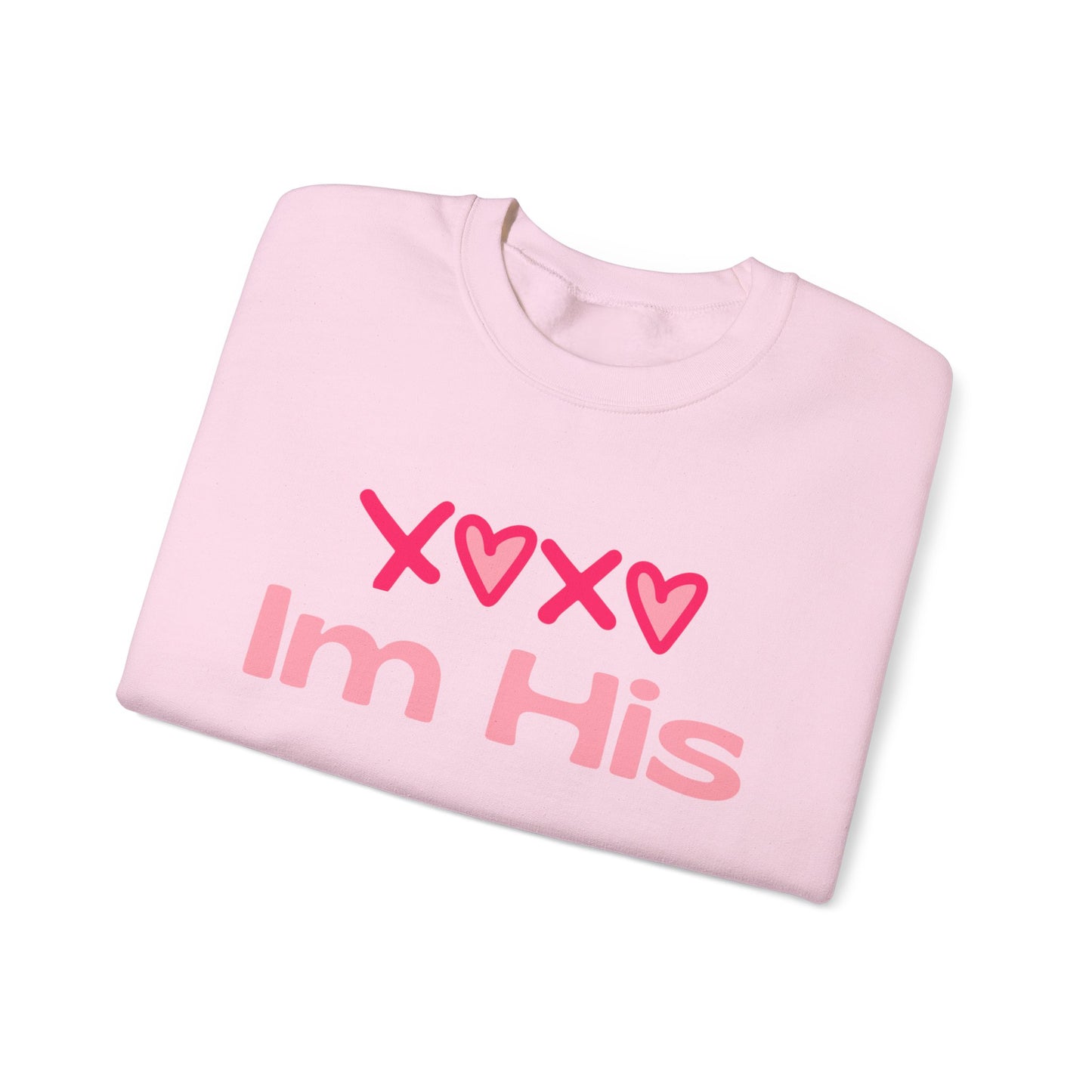 Cotton Blush XOXO Sweatshirt for Women – I’m His Romantic Everyday Lovewear