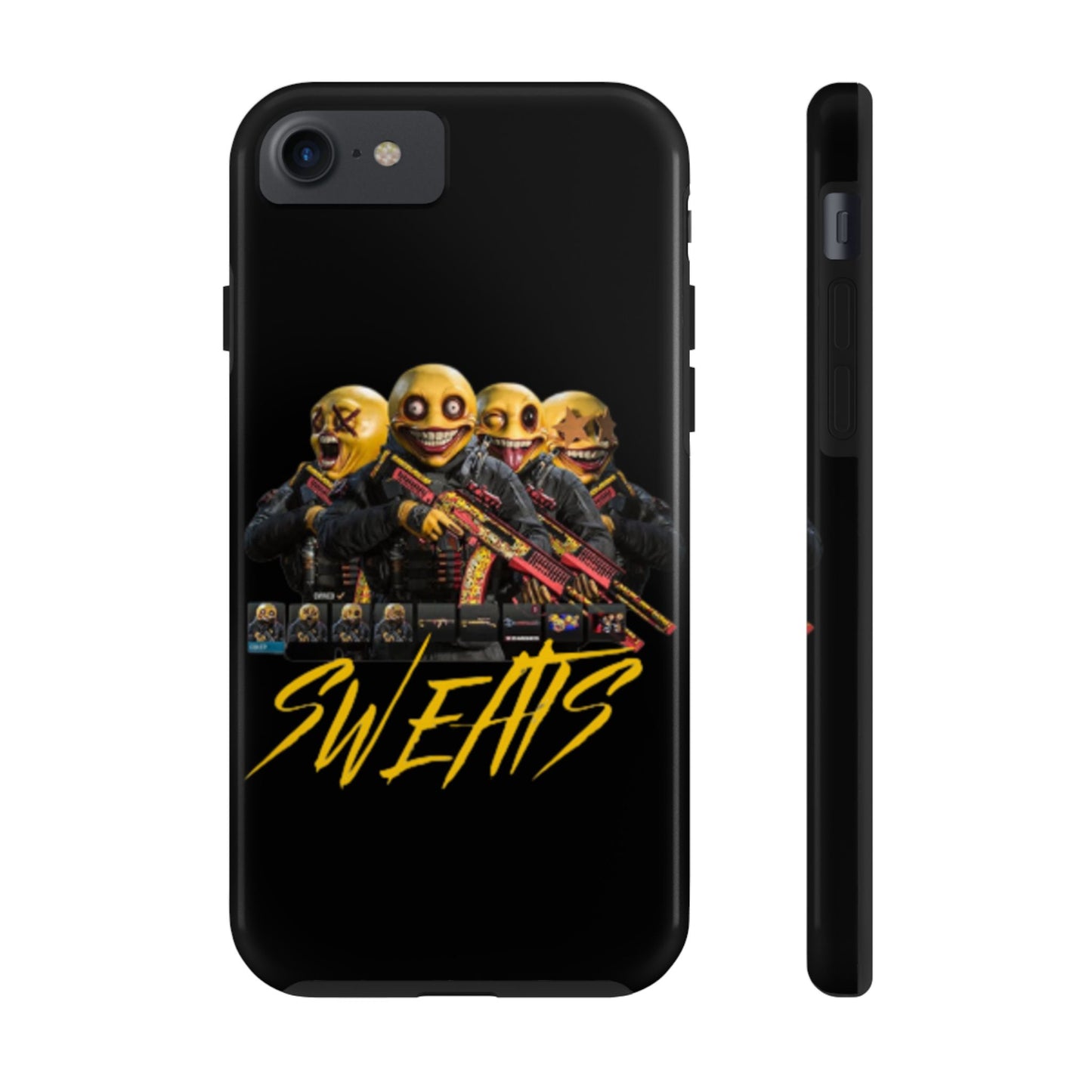 Tough Phone Cases - Bold 'SWEATS' Design for Gamers & Trendsetters