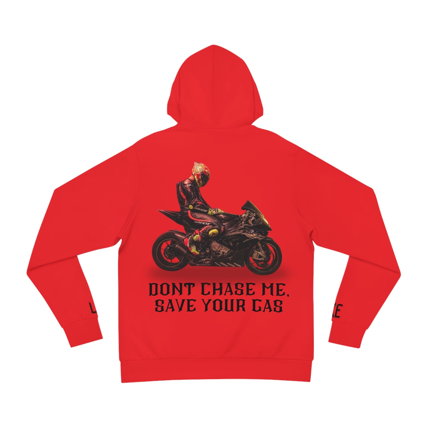 Stylish Red Motorcycle Hoodie 🏍️🔥 | Don’t Chase Me, Ride Safe
