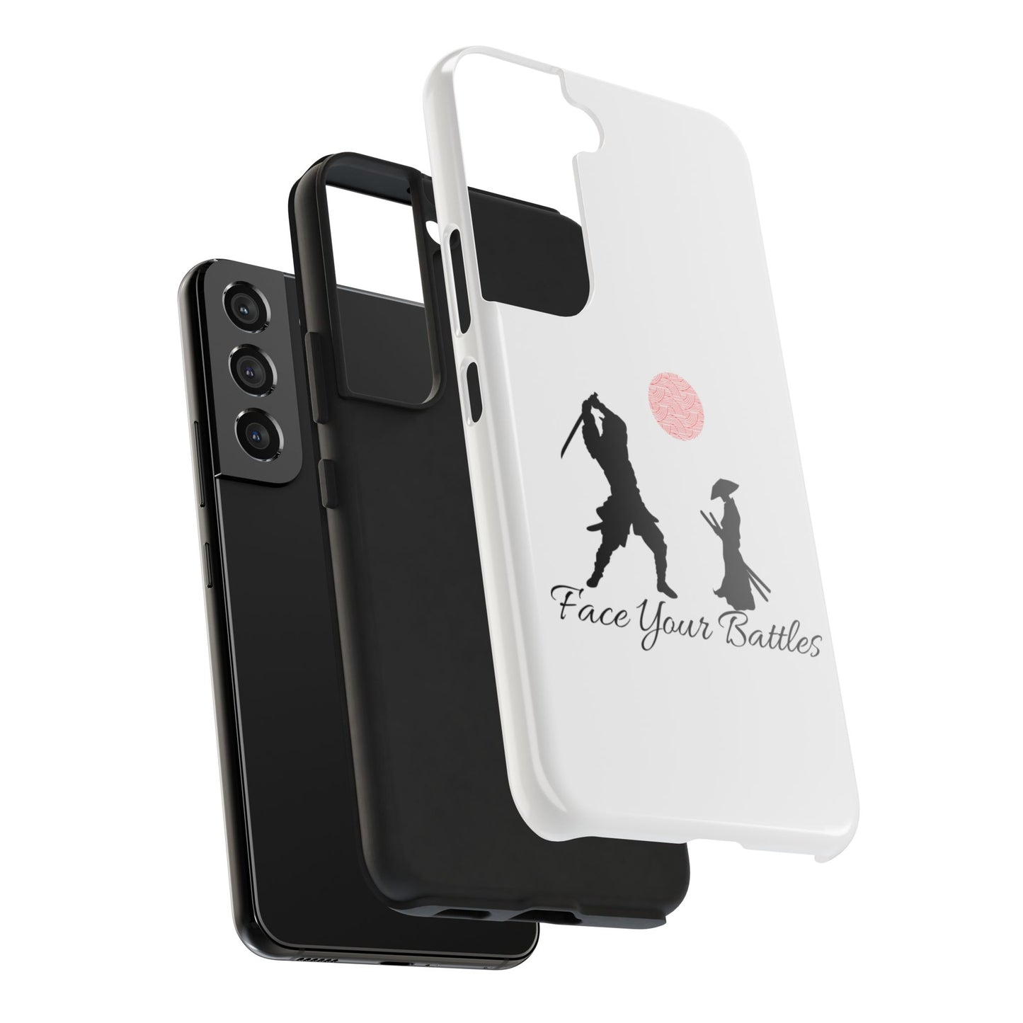 Phone case- Face Your Battles Tough Phone Case - Durable Protection