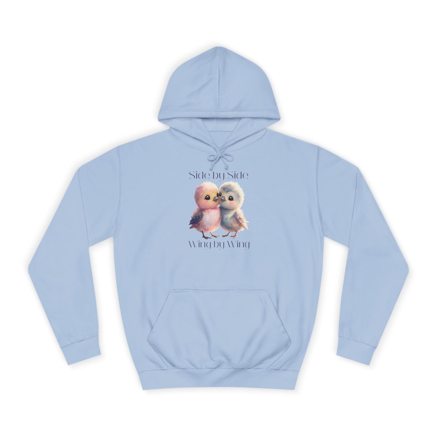 Barbecue Sunset Hoodie for Women – Cute Lovebirds Side by Side Always Together Design