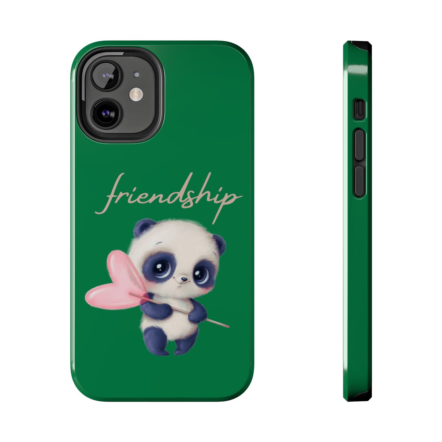 Phone case- Cute Panda Friendship Tough Phone Case - Durable Protection
