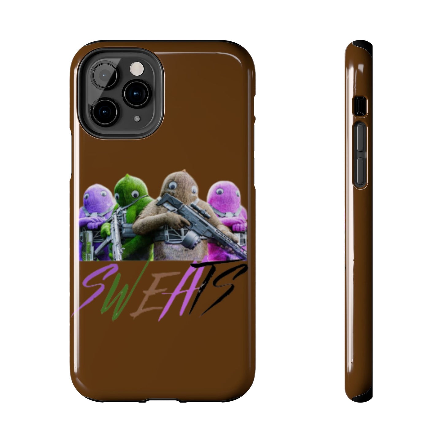 Cool Cartoon-Inspired Tough Phone Case - 'SWEATS'