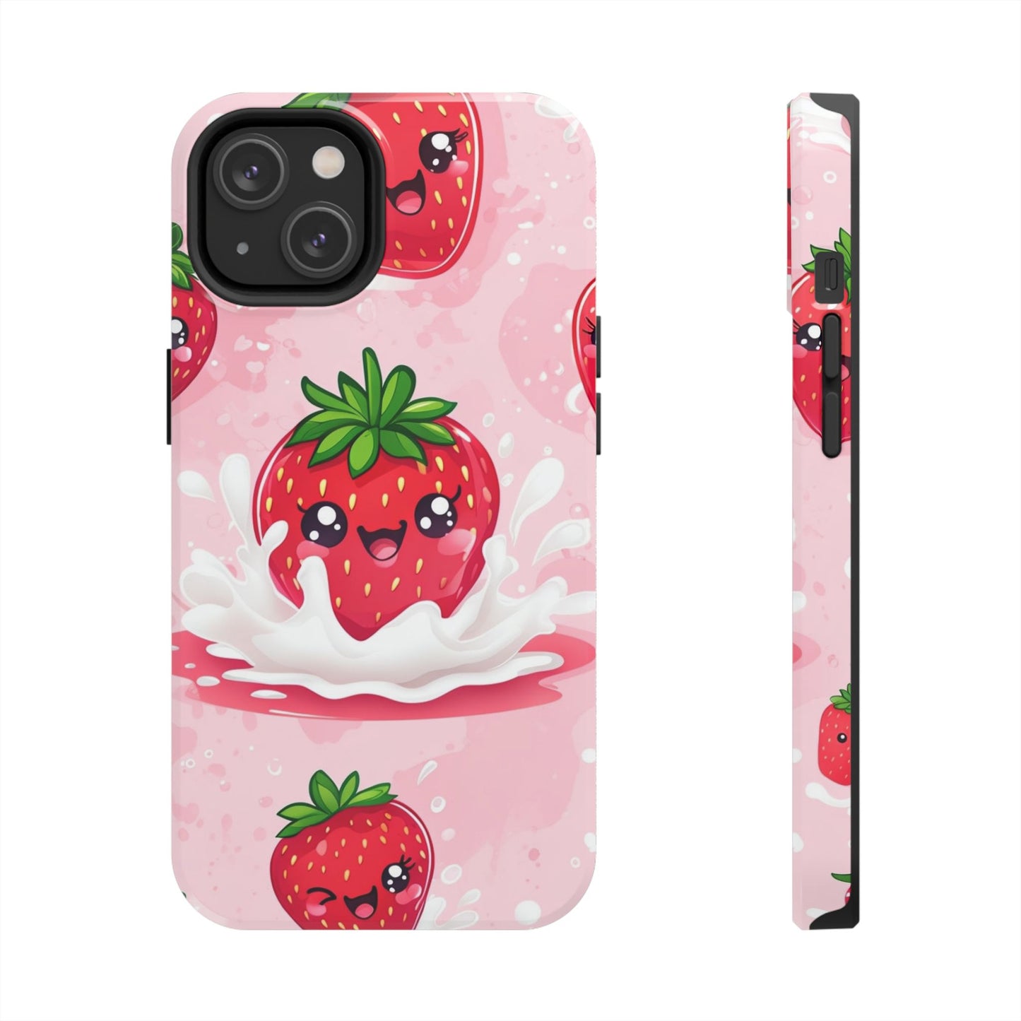 Kawaii Strawberry Tough Phone Case - Cute & Durable Protection