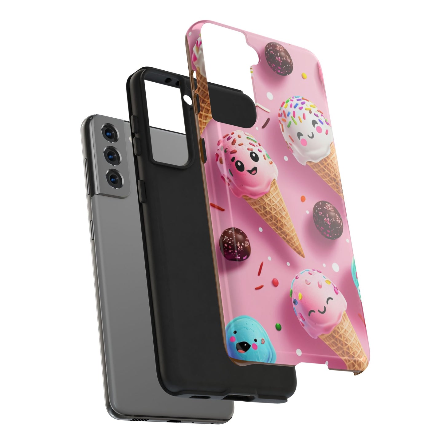 Tough Phone Cases Cute Ice Cream Design
