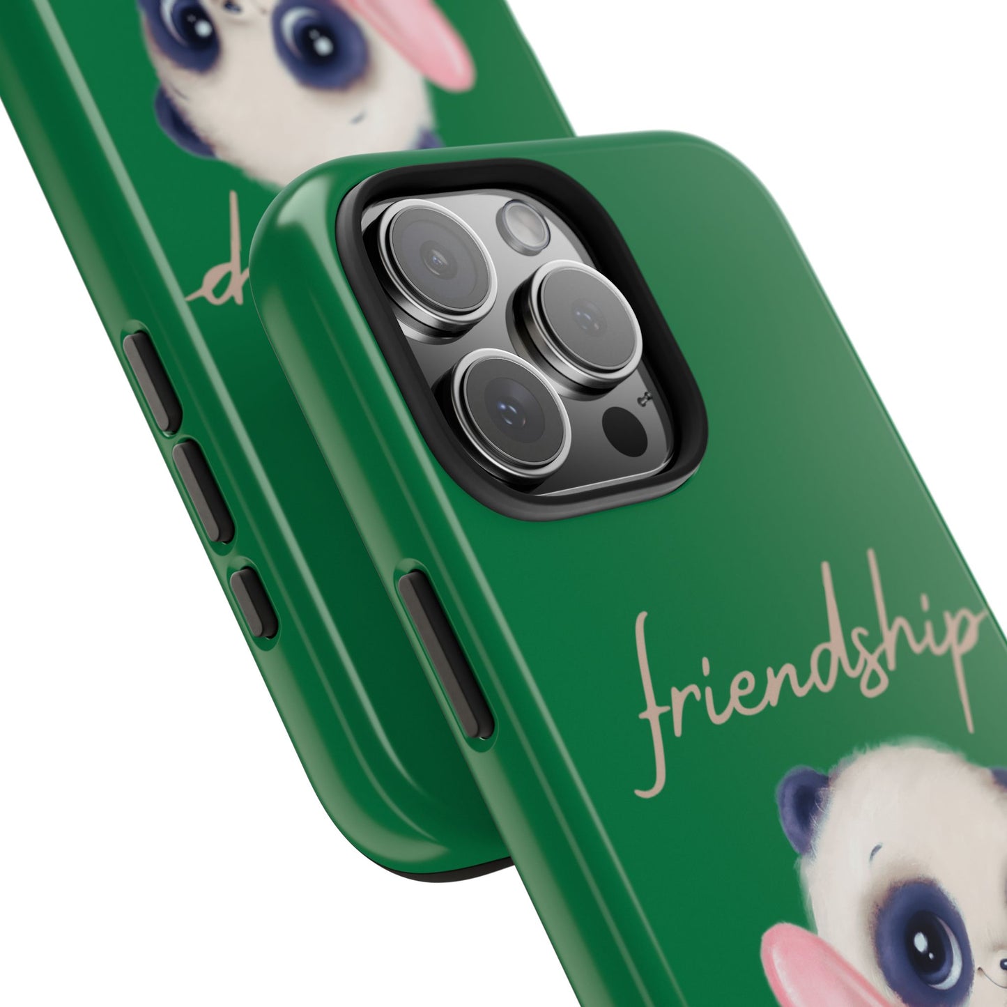 Phone case- Cute Panda Friendship Tough Phone Case - Durable Protection