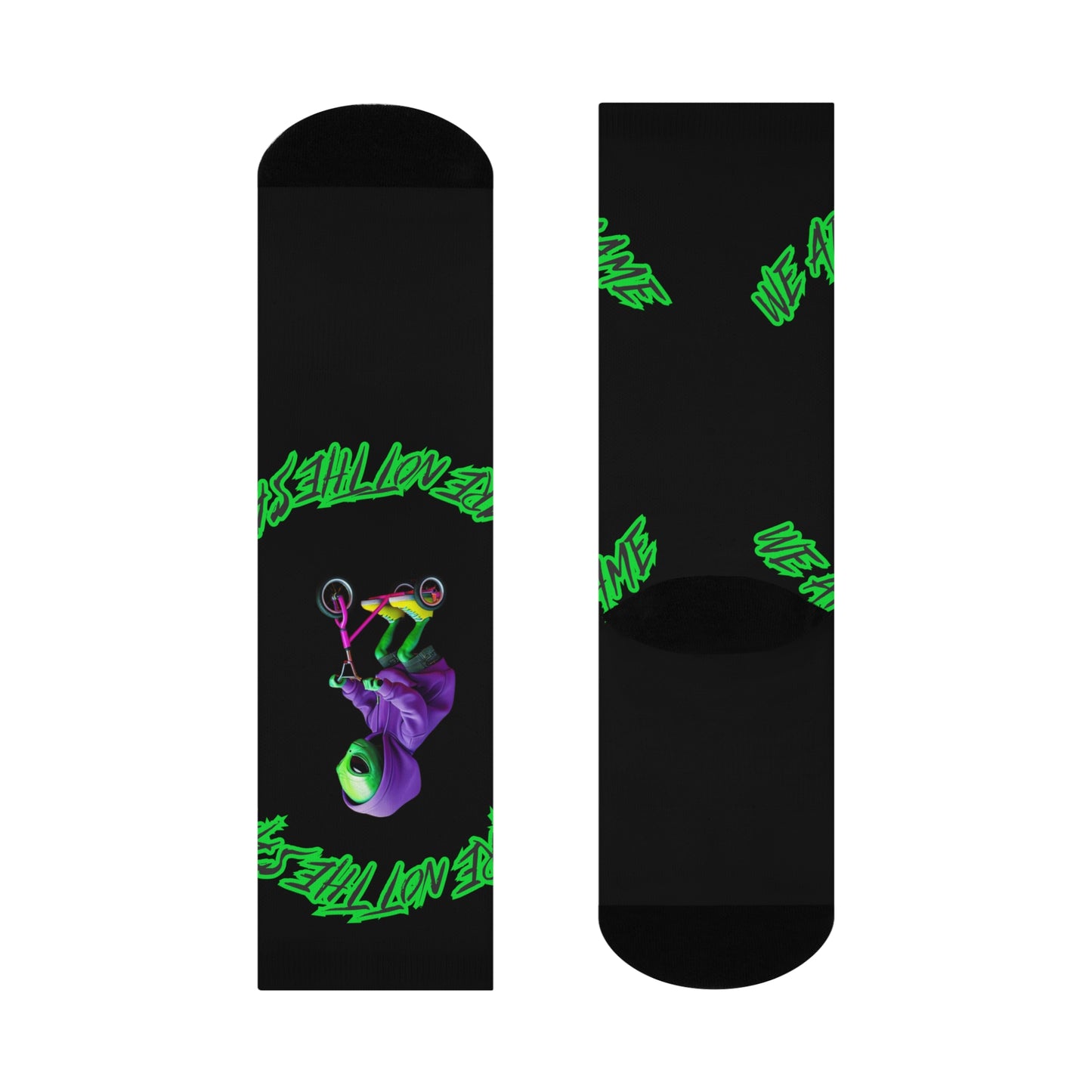 Cushioned Crew Socks- Alien, We Are Not The Same