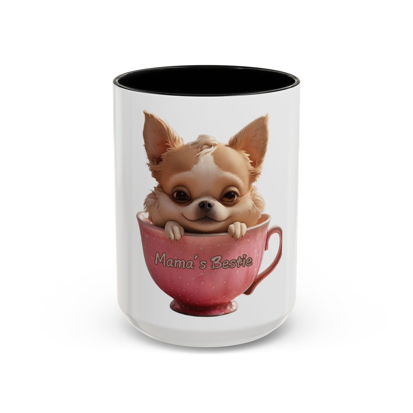Cute Chihuahua Coffee Mug - "Mama's Bestie" - Perfect Gift for Pet Lovers