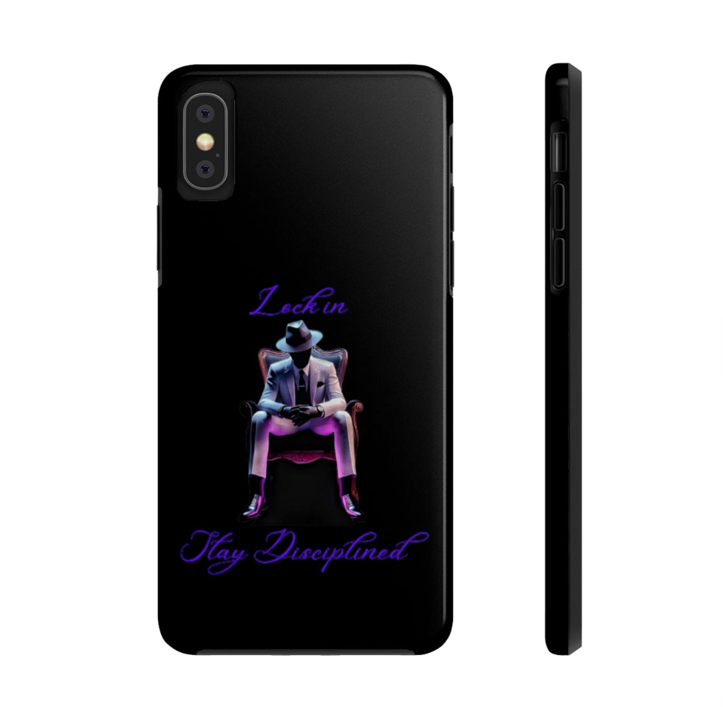 Phone case- Lock In, Stay DIsciplined Tough Phone Case - Durable Protection