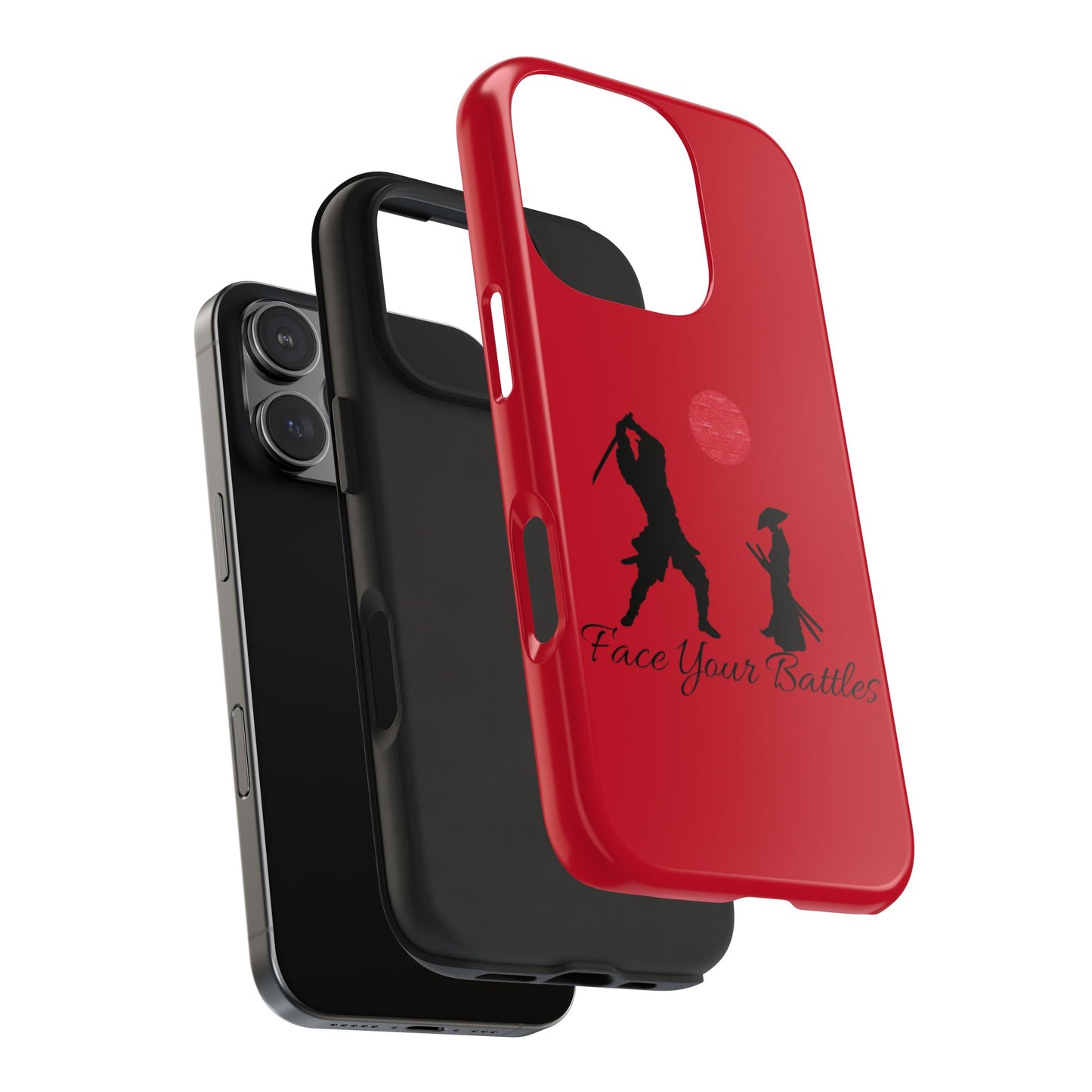 Phone case- Face Your Battles Tough Phone Case - Durable Protection
