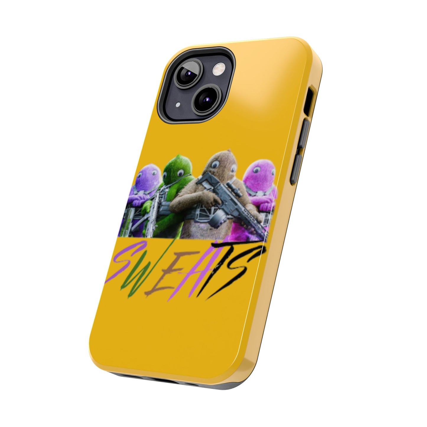 Cool Cartoon-Inspired Tough Phone Case - 'SWEATS'
