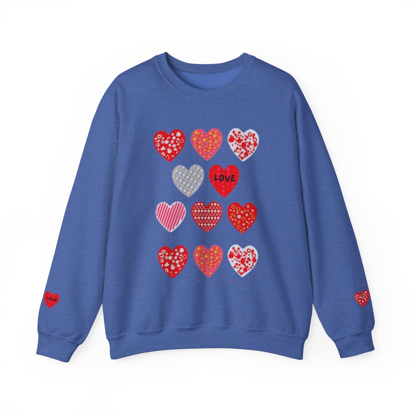 Ivory Cloud White Sweatshirt for Women – Love Hearts Cozy Everyday Sweater