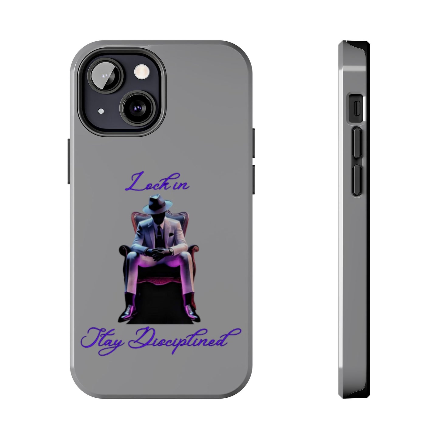 Phone case- Lock In, Stay Disciplined Tough Phone Case - Durable Protection