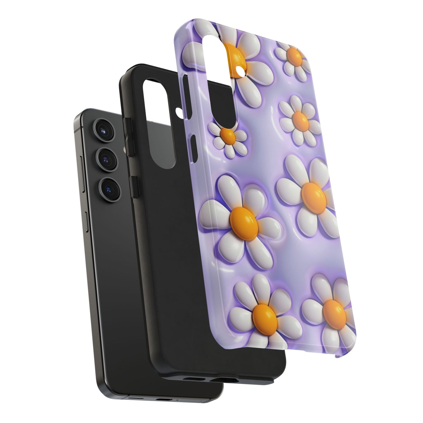 πΌ Floral Tough Phone Case β Vibrant Daisy Spring Design, for iPhones & Androids