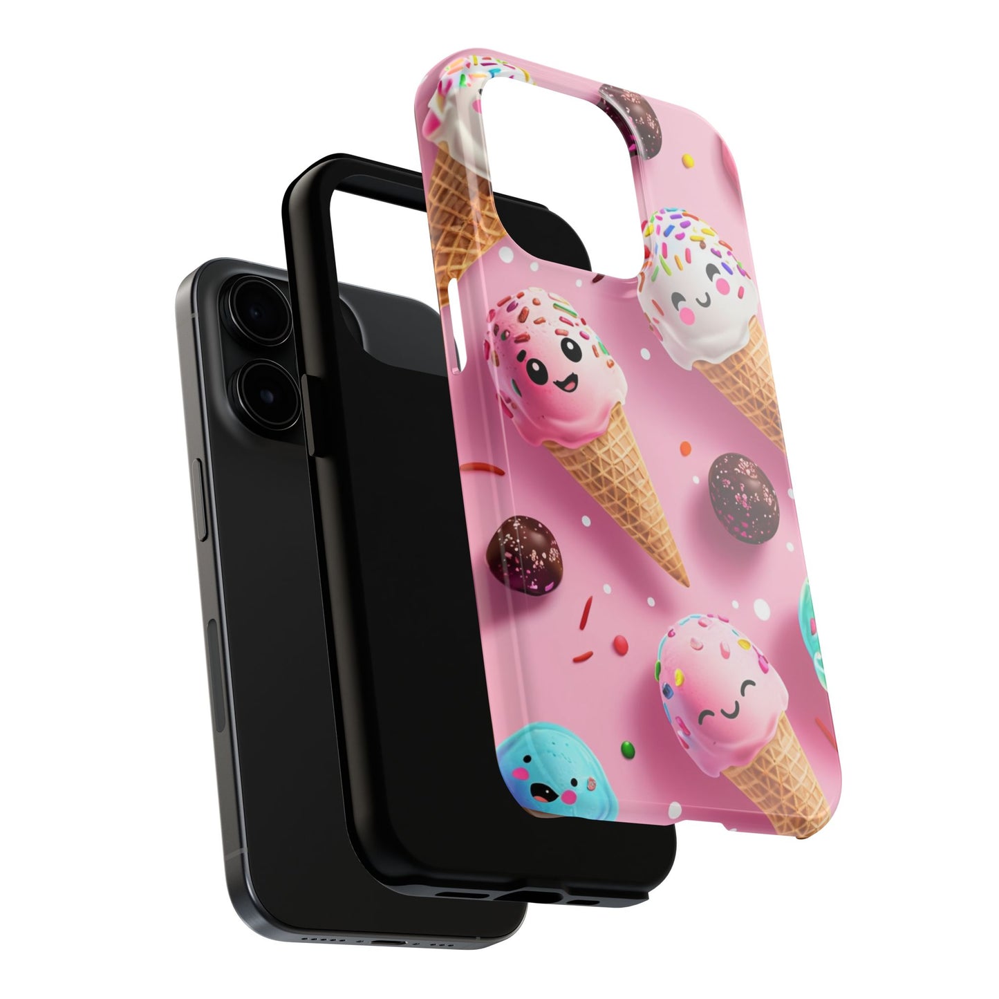 Tough Phone Cases Cute Ice Cream Design