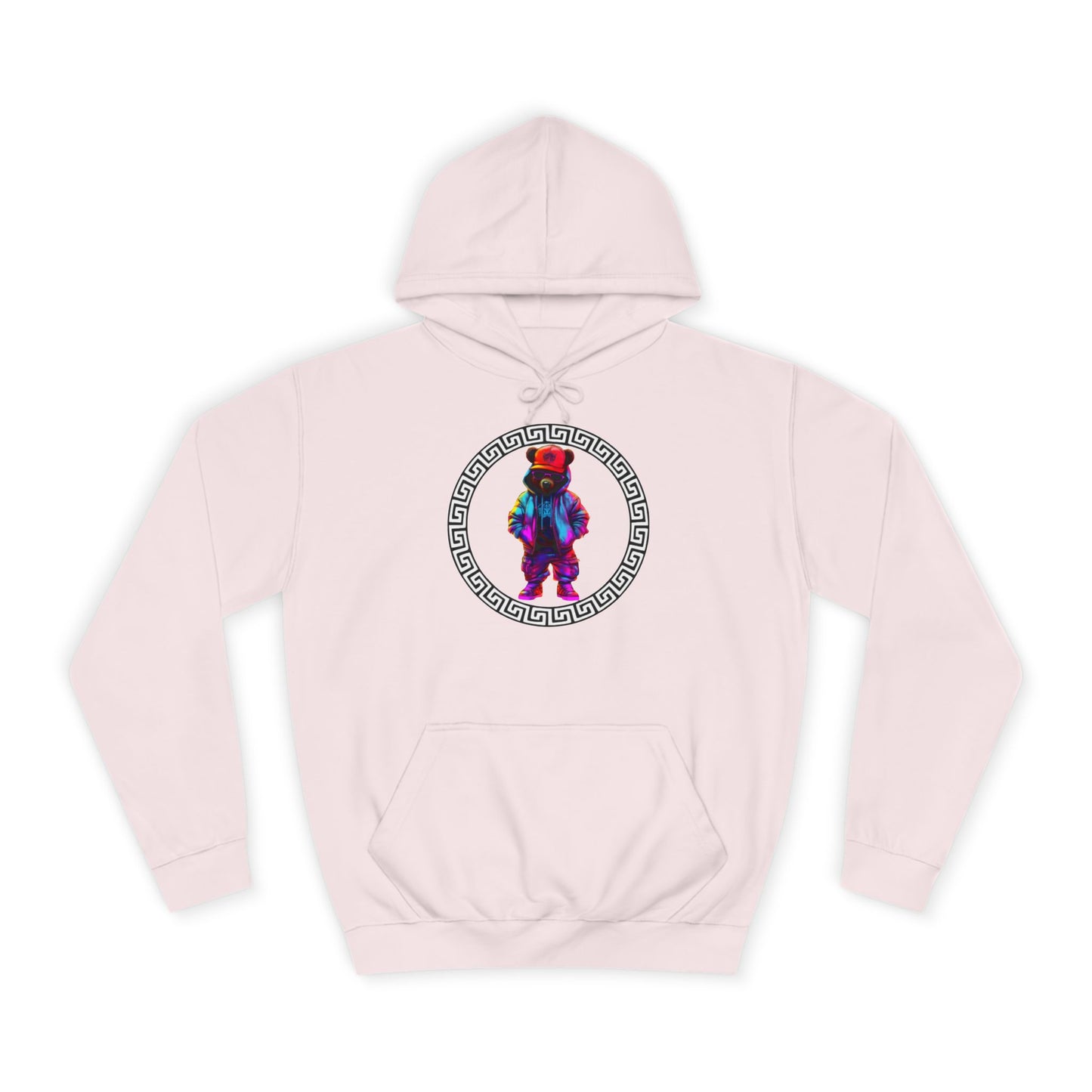 Cosmic Tie-Dye Bear Graphic Sweater – Vibrant Streetwear Pullover