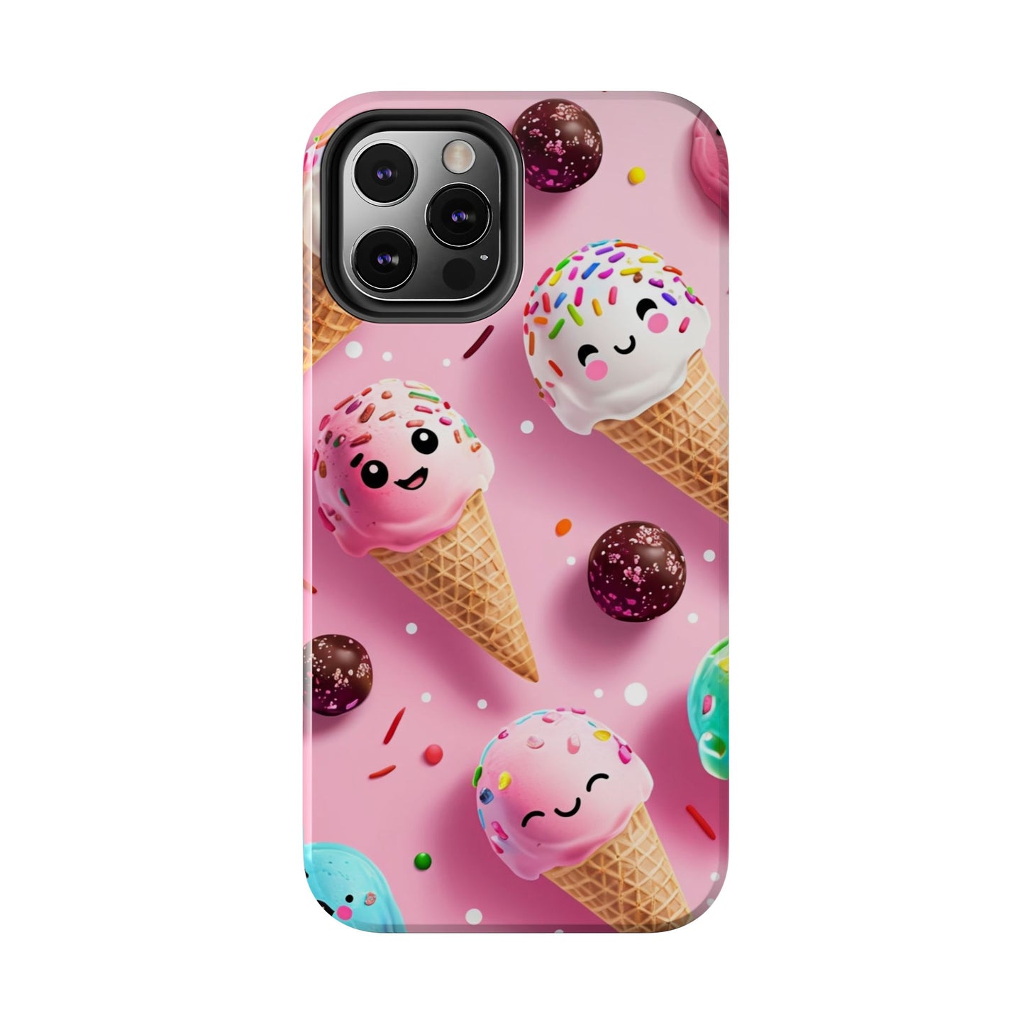 Tough Phone Cases Cute Ice Cream Design