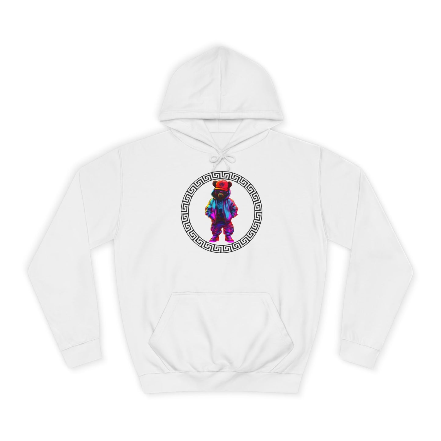 Cosmic Tie-Dye Bear Graphic Sweater – Vibrant Streetwear Pullover