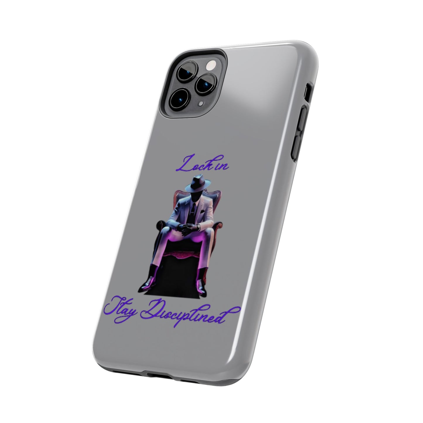 Phone case- Lock In, Stay Disciplined Tough Phone Case - Durable Protection