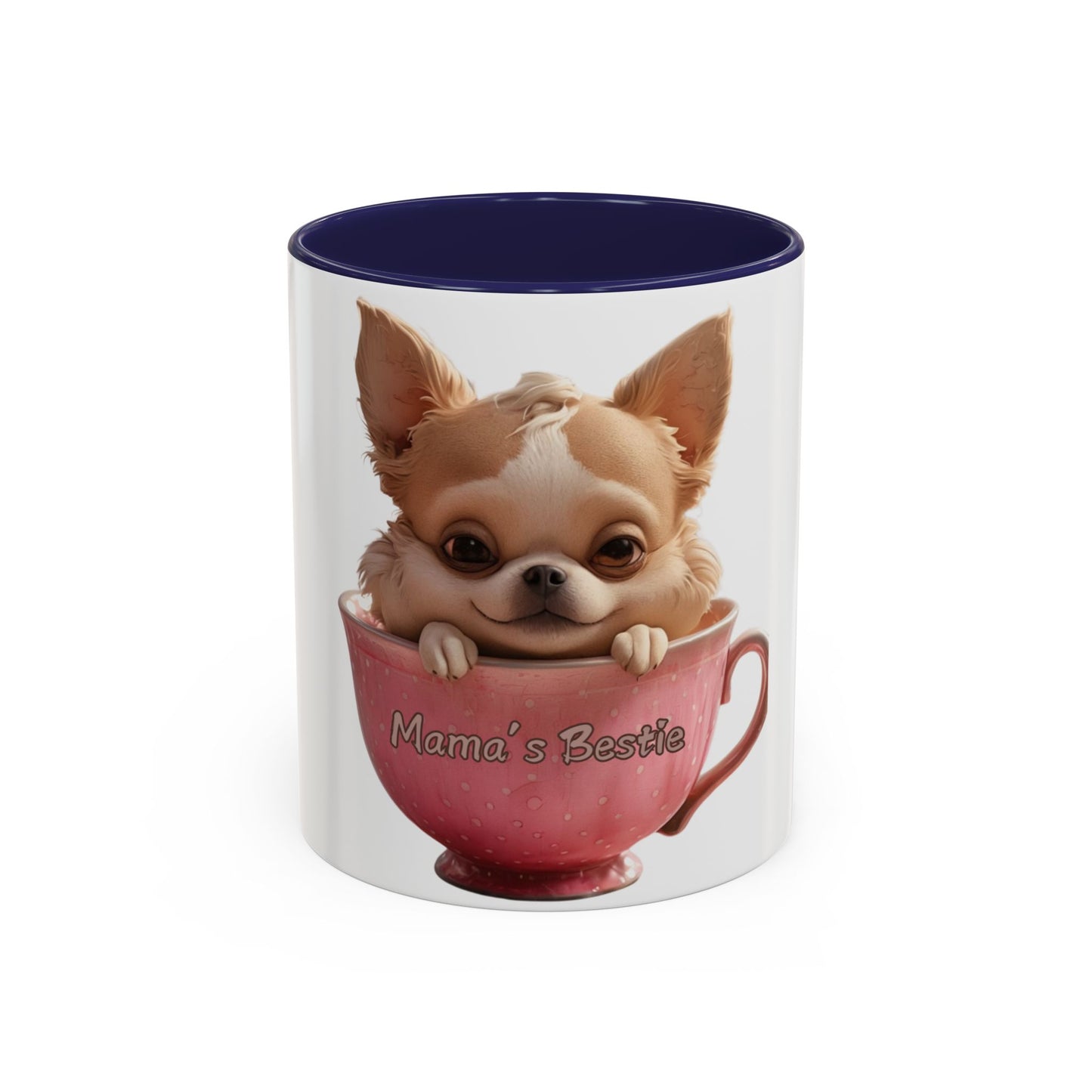 Cute Chihuahua Coffee Mug - "Mama's Bestie" - Perfect Gift for Pet Lovers
