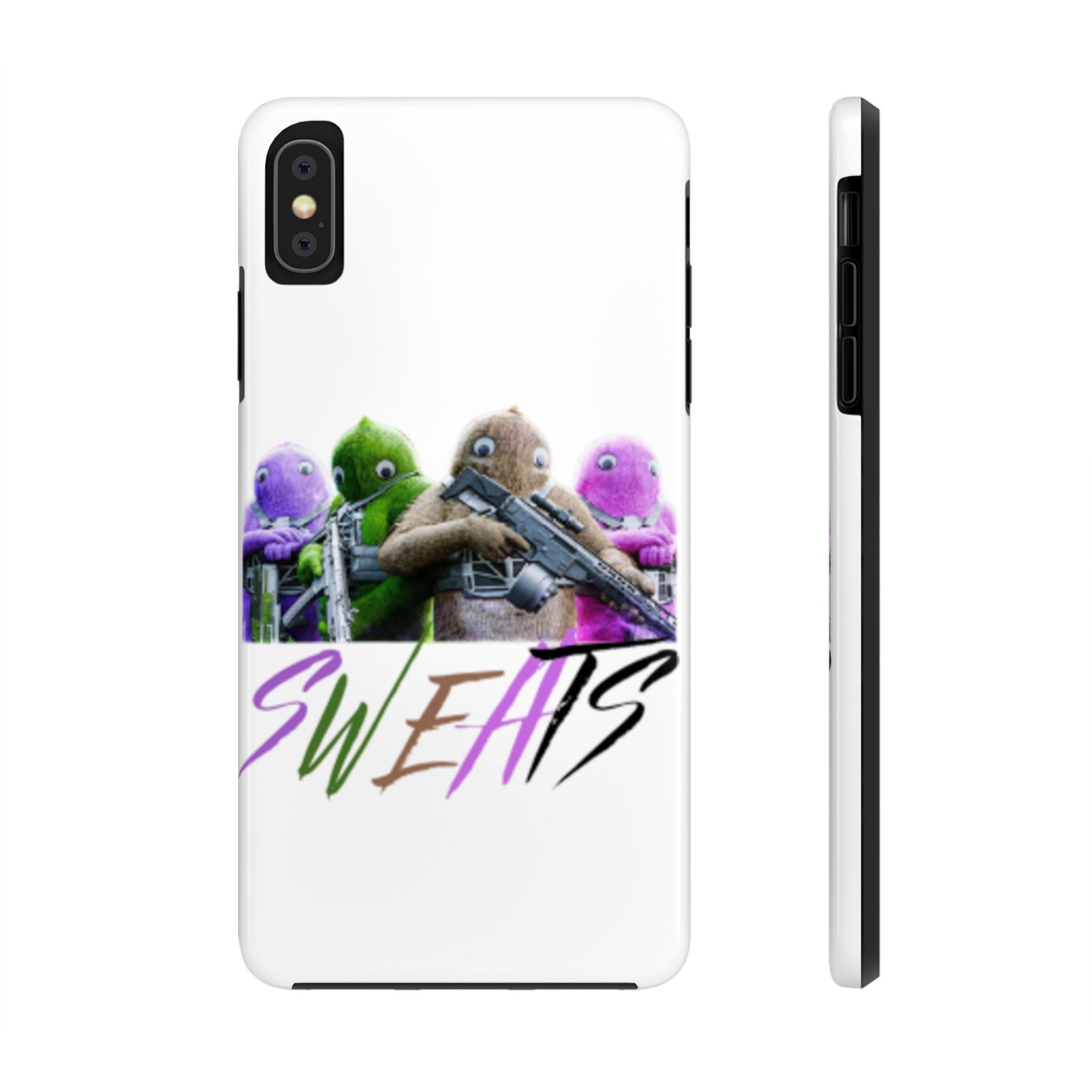 Cool Cartoon-Inspired Tough Phone Case - 'SWEATS'