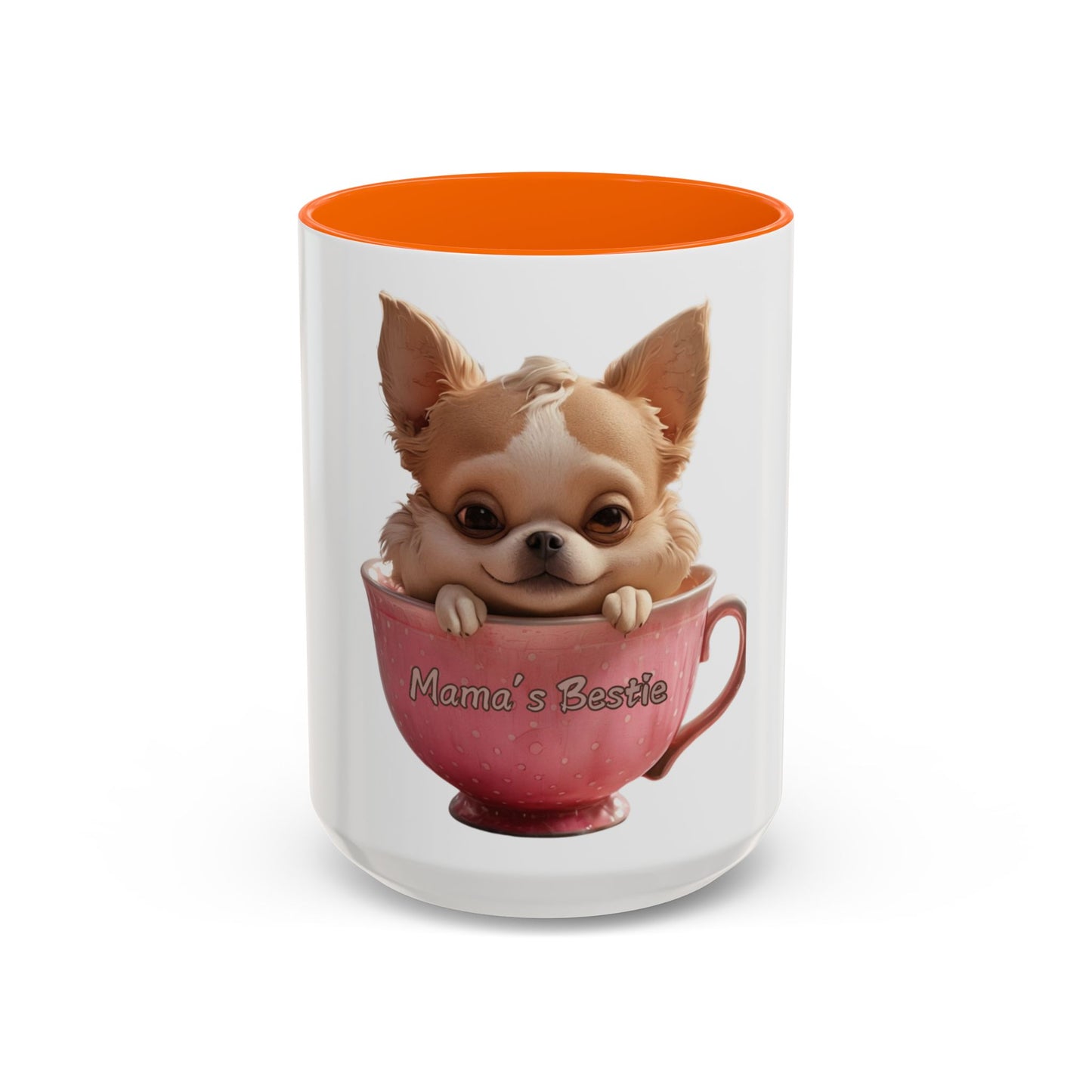 Cute Chihuahua Coffee Mug - "Mama's Bestie" - Perfect Gift for Pet Lovers