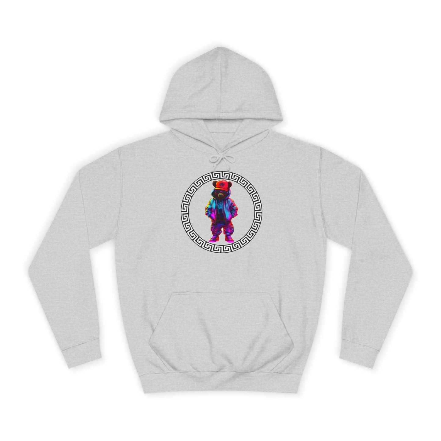 Cosmic Tie-Dye Bear Graphic Sweater – Vibrant Streetwear Pullover