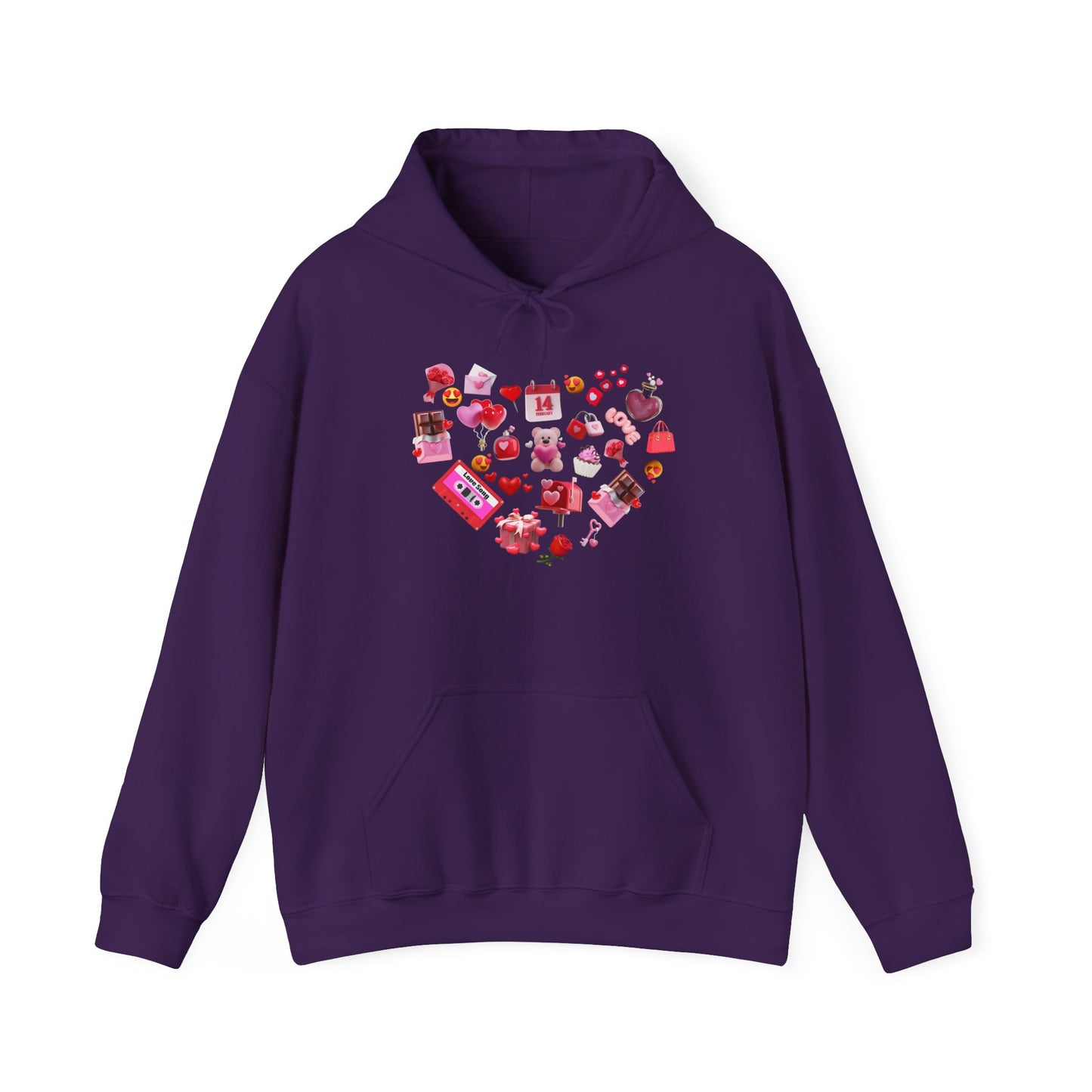 Sweetheart Sky Blue Hoodie for Men & Women – Love Heart Graphic Cozy Couples Wear