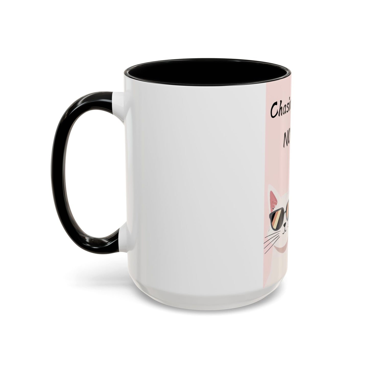 Whimsical Cat Coffee Mug - 'Chasing Dreams NOT Mice' - Perfect for Cat Lovers