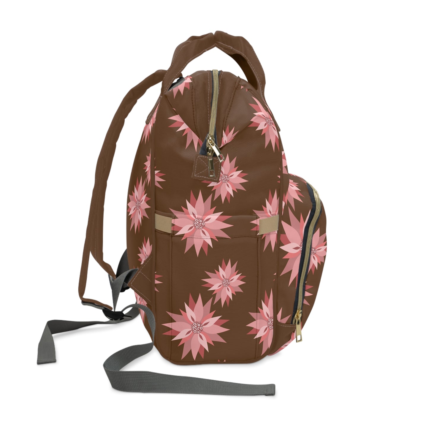 🌸 Stylish Floral Diaper Backpack for Moms – Versatile & Functional Tote 🎒