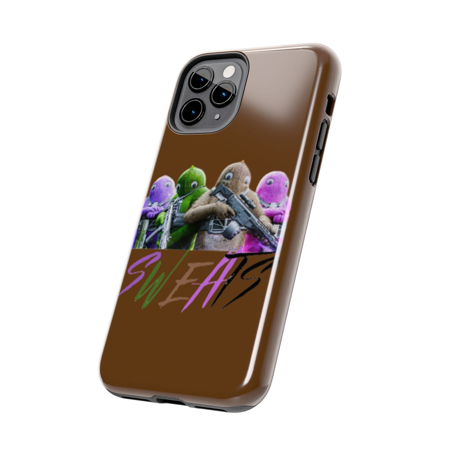 Cool Cartoon-Inspired Tough Phone Case - 'SWEATS'