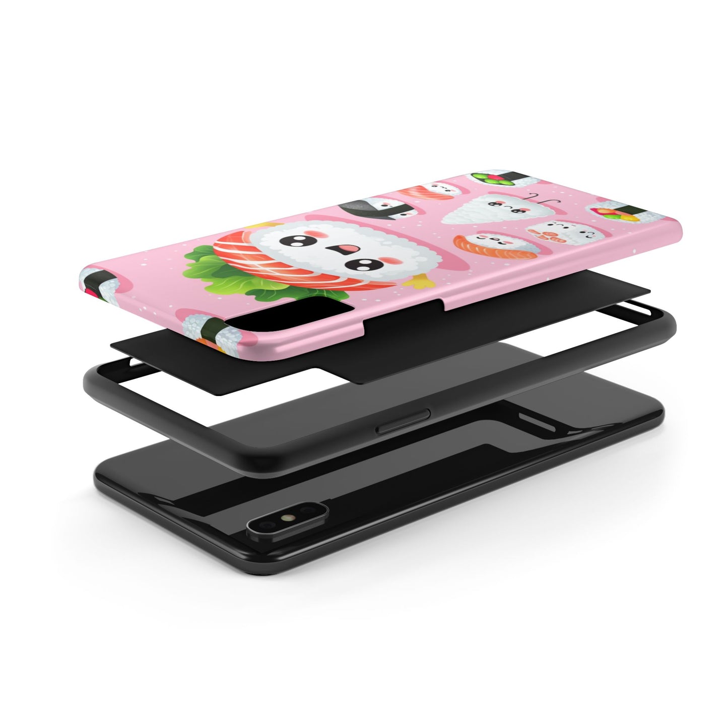 Adorable Sushi Tough Phone Case | Cute Kawaii Design for Food Lovers