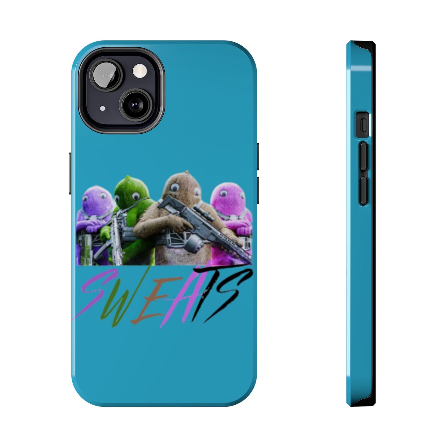 Cool Cartoon-Inspired Tough Phone Case - 'SWEATS'