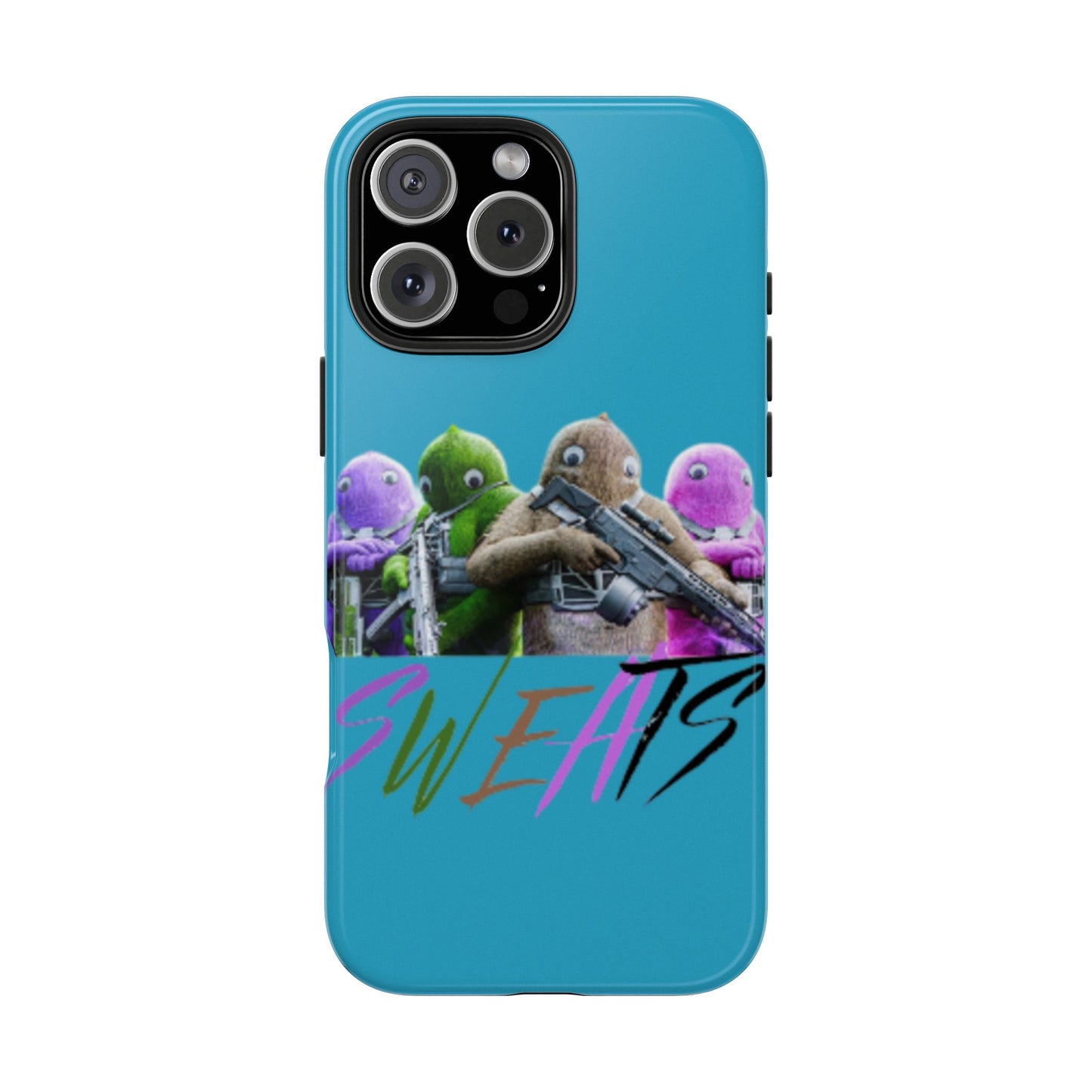 Cool Cartoon-Inspired Tough Phone Case - 'SWEATS'
