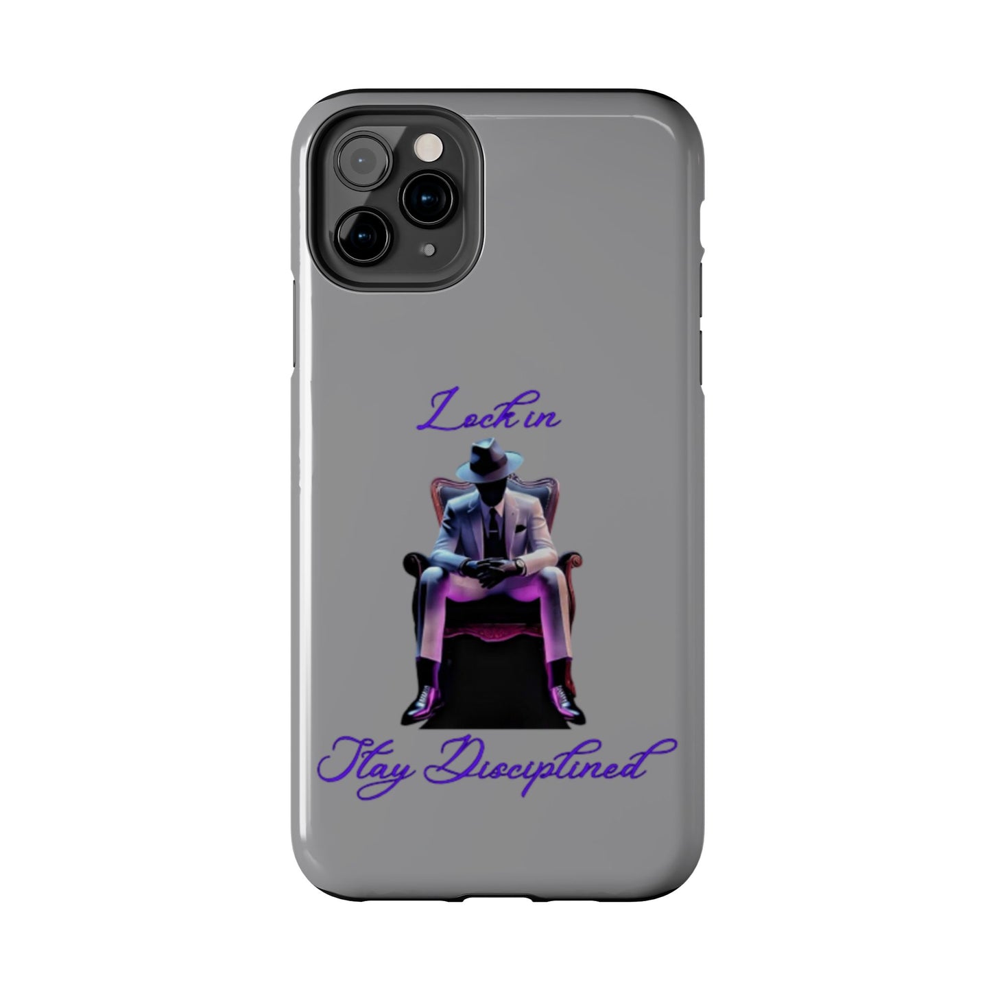 Phone case- Lock In, Stay Disciplined Tough Phone Case - Durable Protection