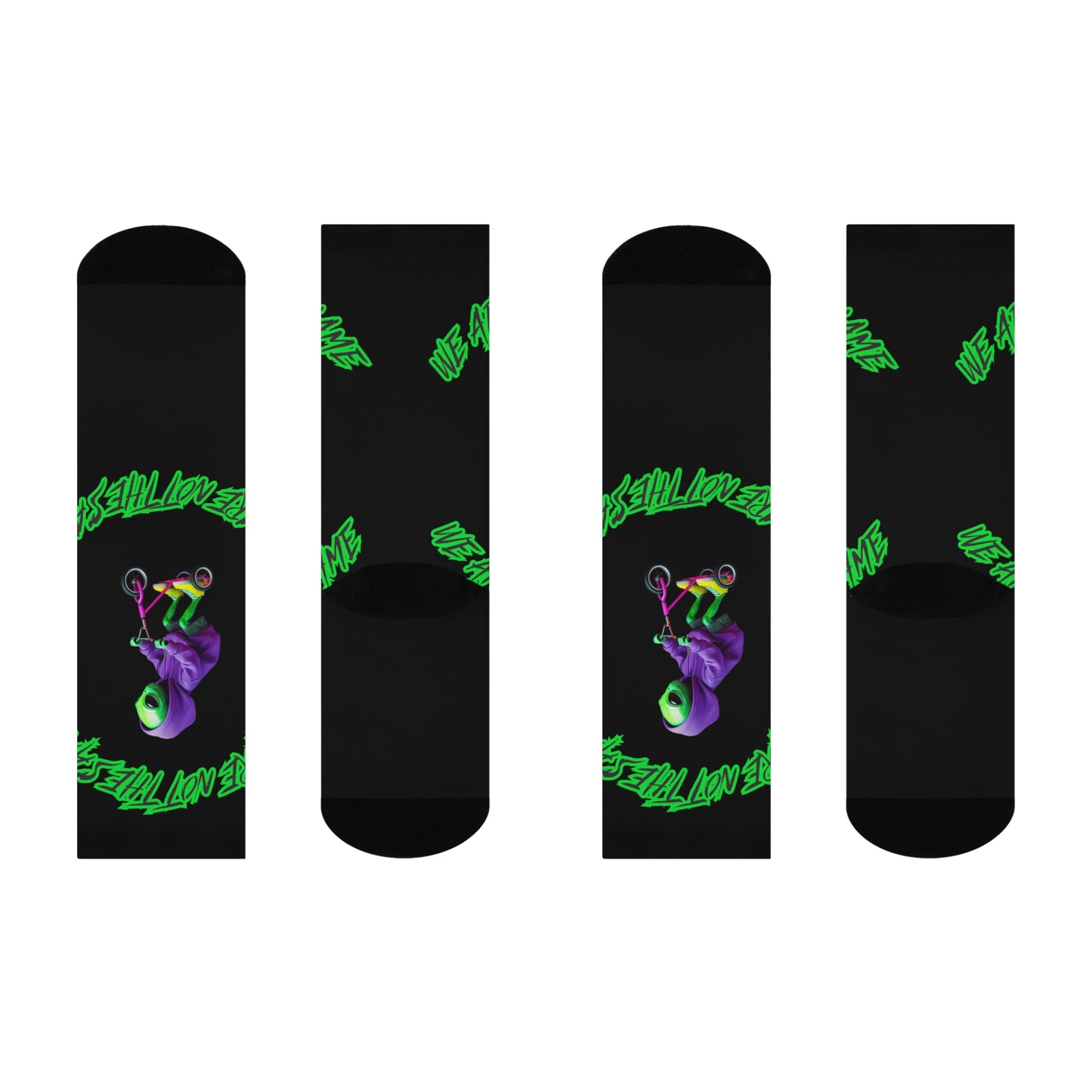 Cushioned Crew Socks- Alien, We Are Not The Same