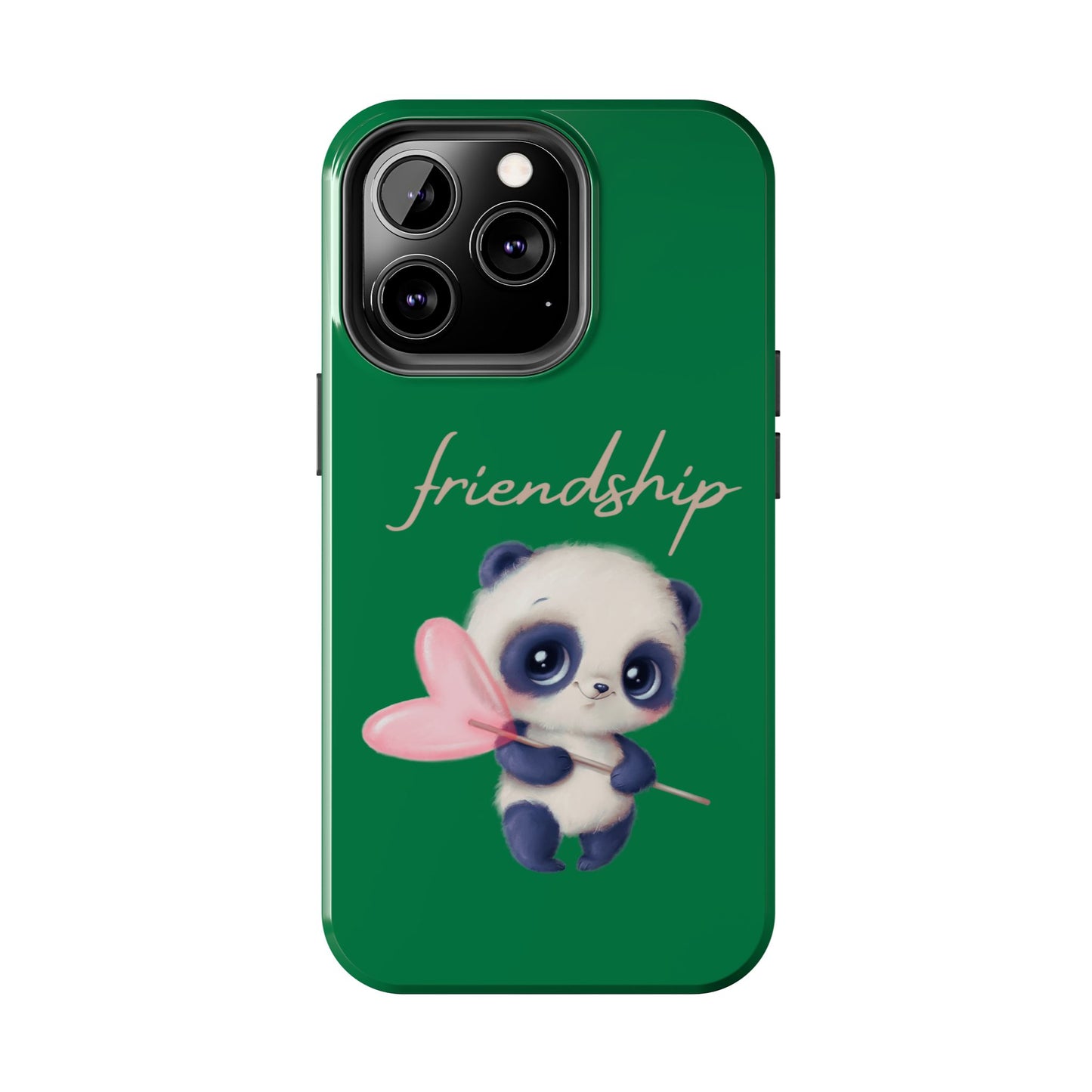 Phone case- Cute Panda Friendship Tough Phone Case - Durable Protection
