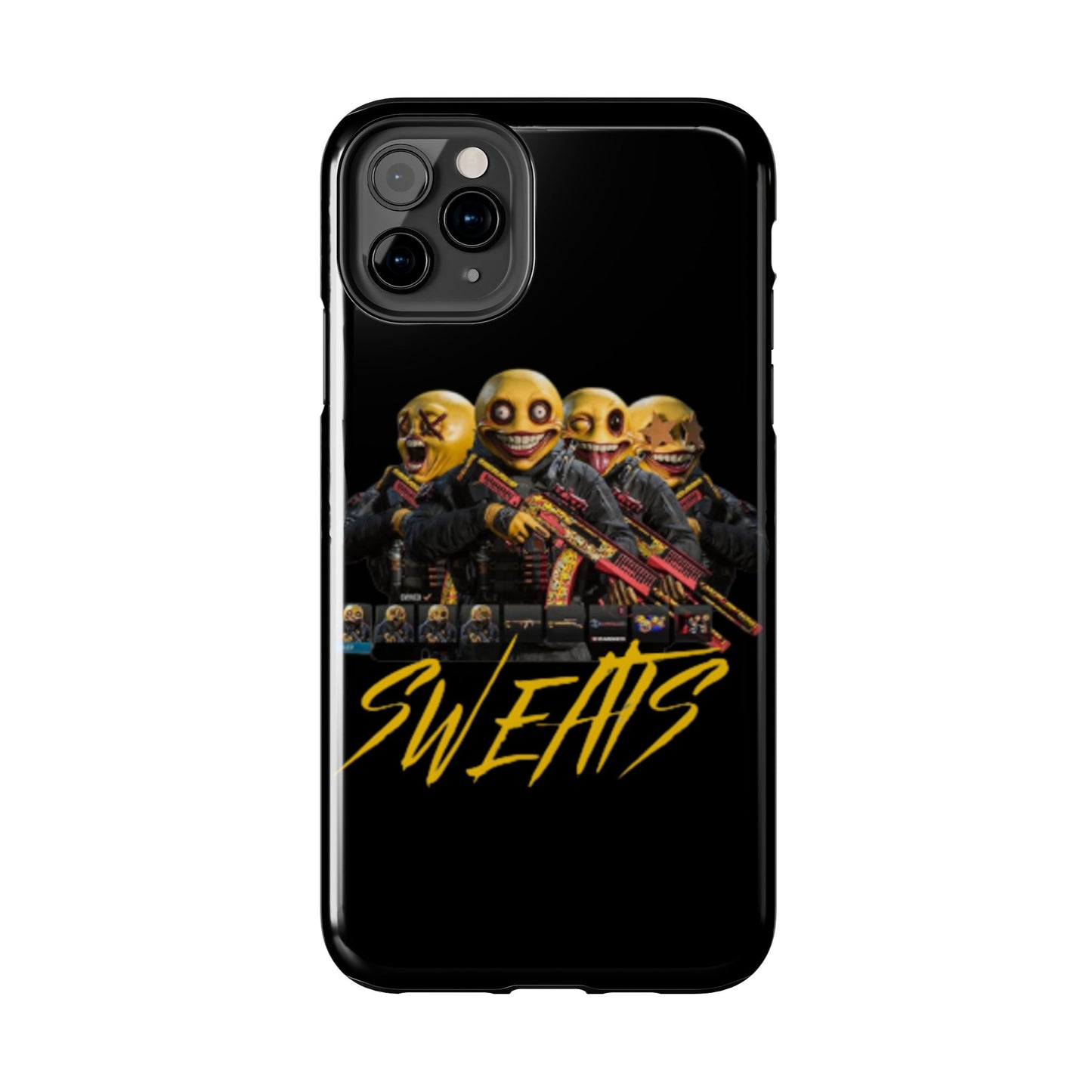 Tough Phone Cases - Bold 'SWEATS' Design for Gamers & Trendsetters