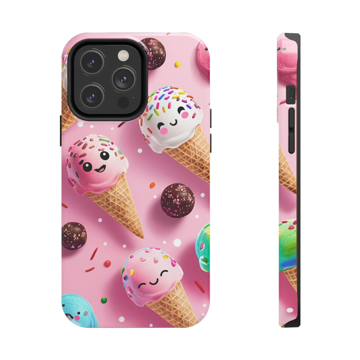 Tough Phone Cases Cute Ice Cream Design