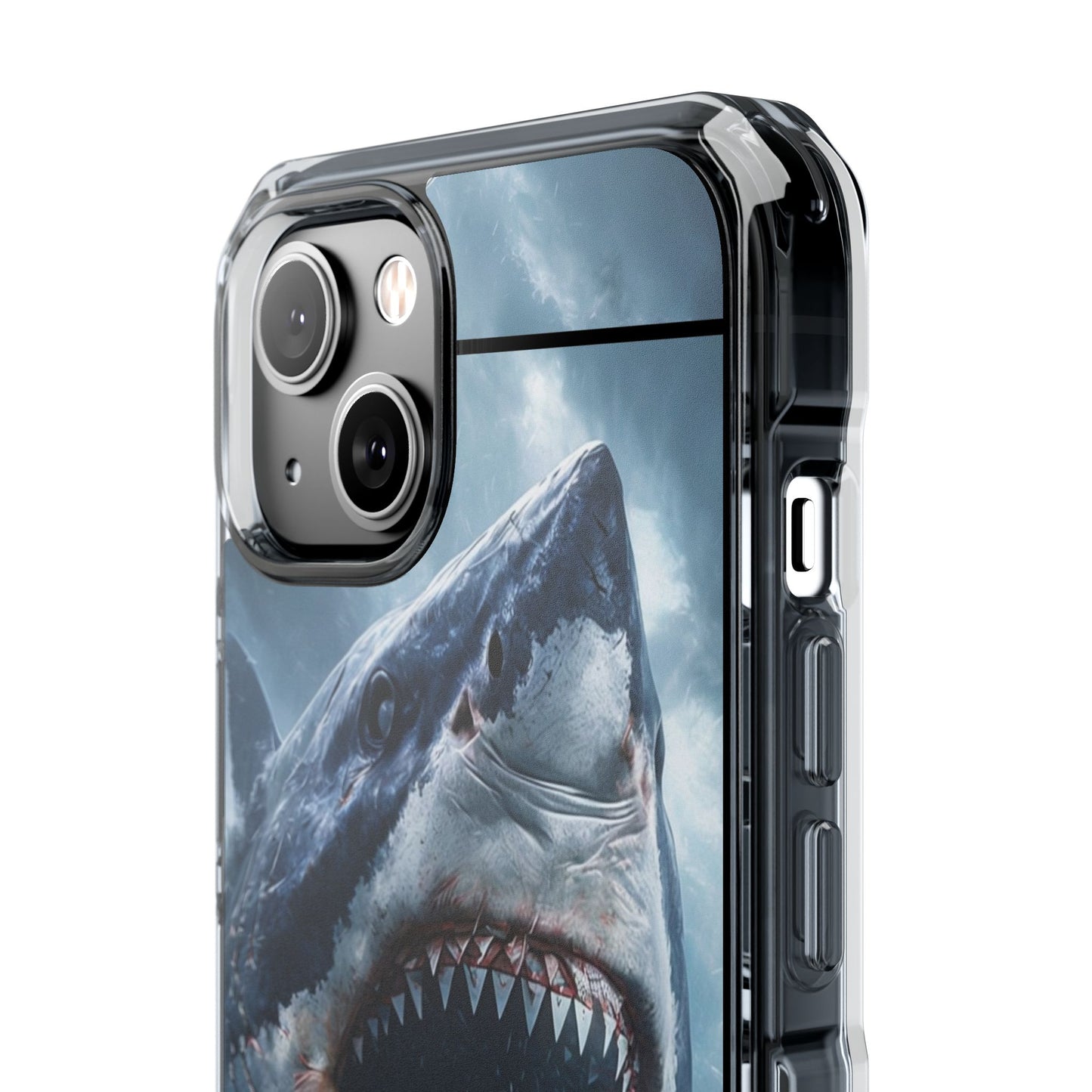 Shark Attack Magnetic Clear Impact Case – Ocean Adventure Phone Cover