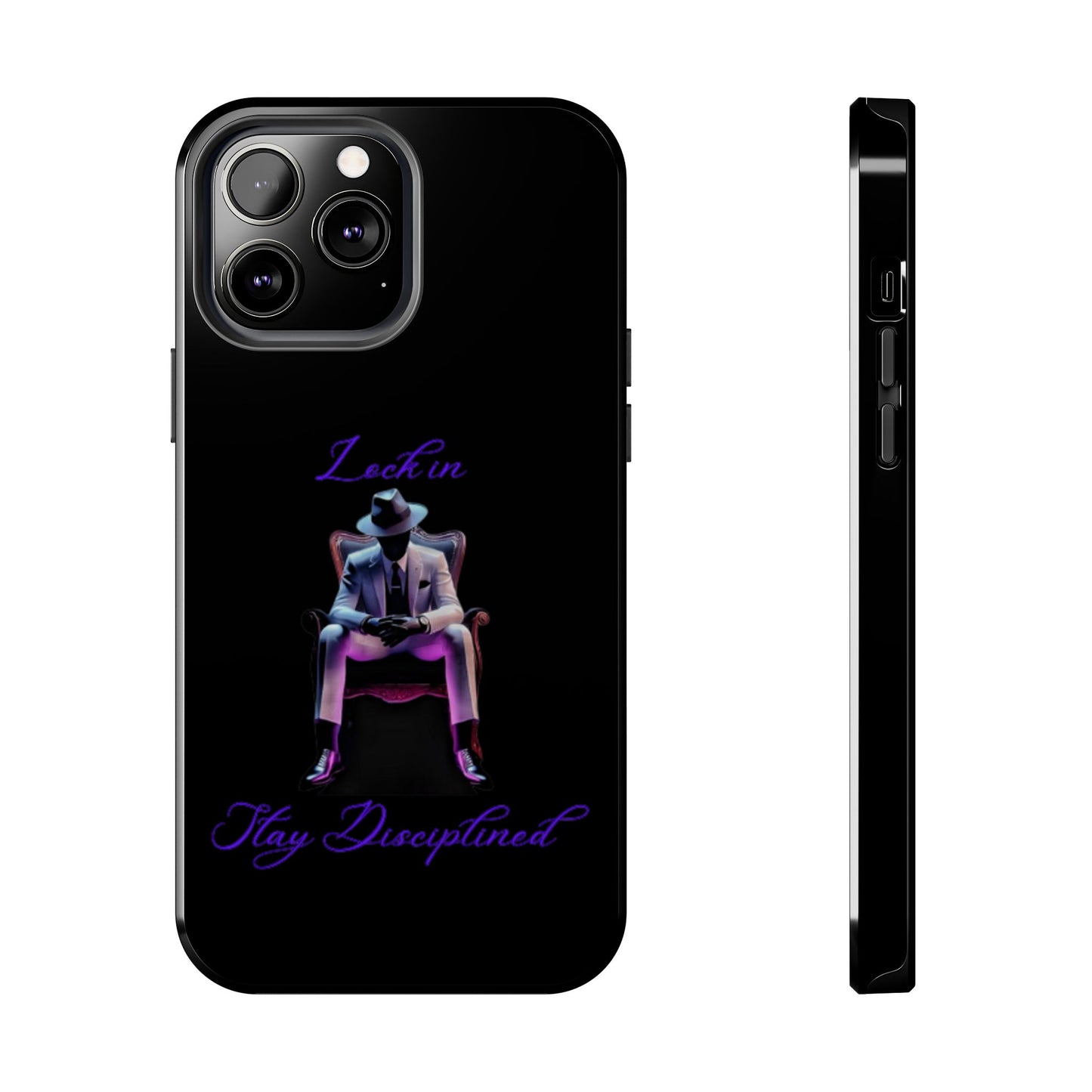 Phone case- Lock In, Stay DIsciplined Tough Phone Case - Durable Protection