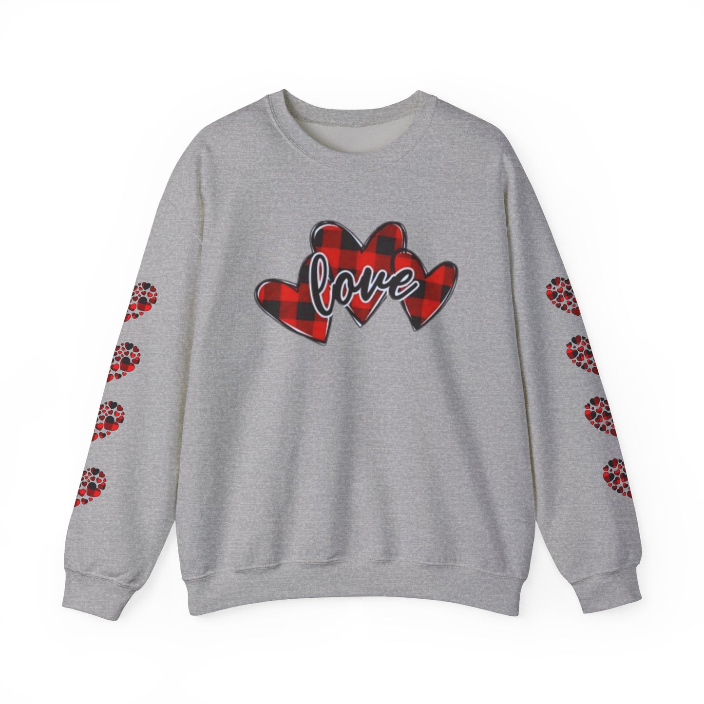 Pearl White Hearts Sweatshirt for Women – Romantic Cozy Love-Inspired Pullover
