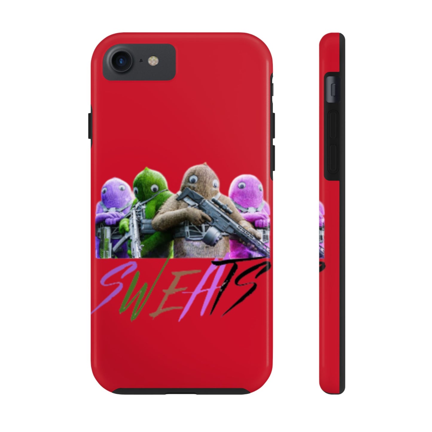 Cool Cartoon-Inspired Tough Phone Case - 'SWEATS'