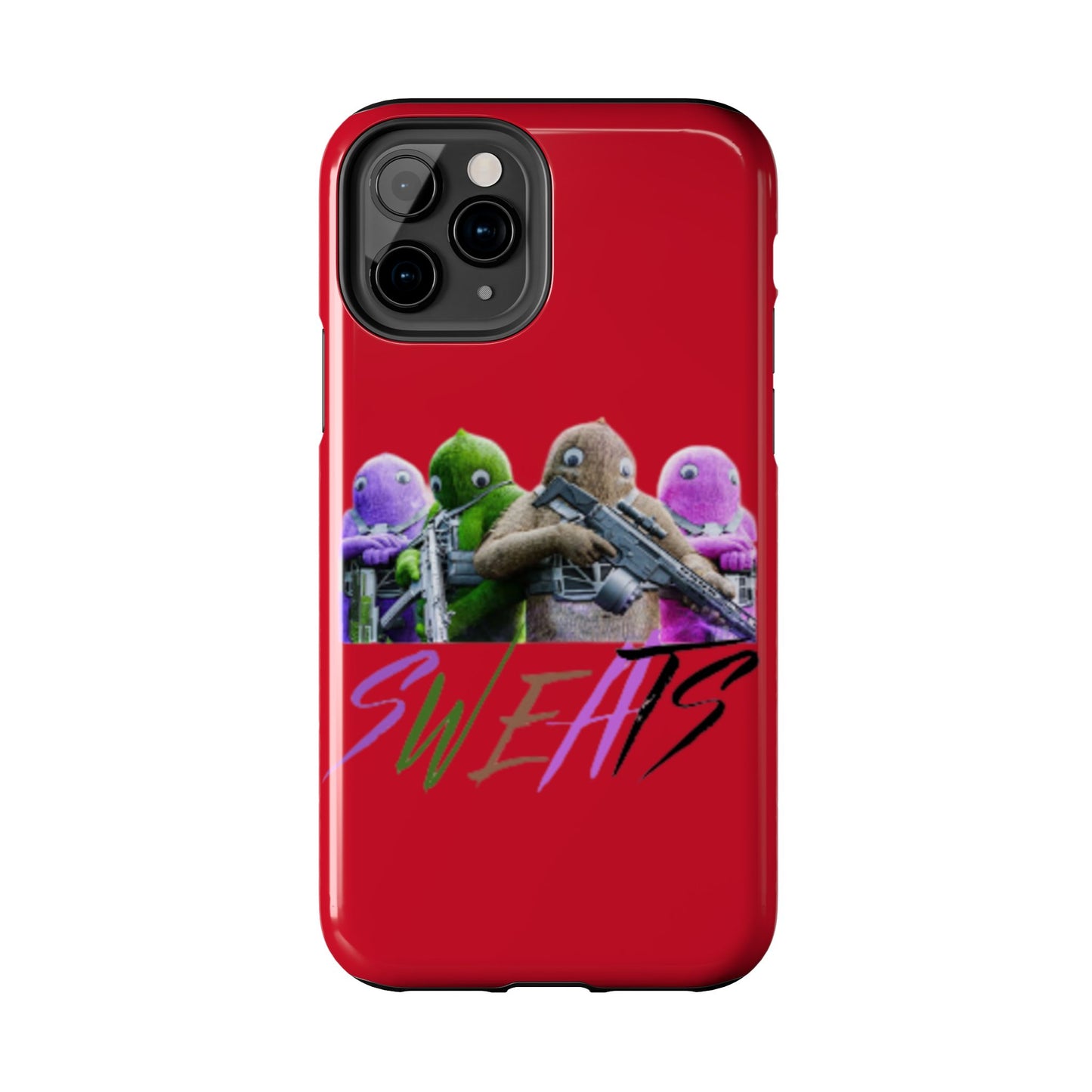 Cool Cartoon-Inspired Tough Phone Case - 'SWEATS'