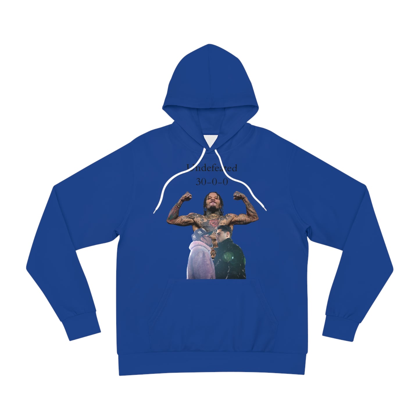 Deep Navy Statement Hoodie – "Defeated 30-0" Bold Victory Mindset Sweatshirt
