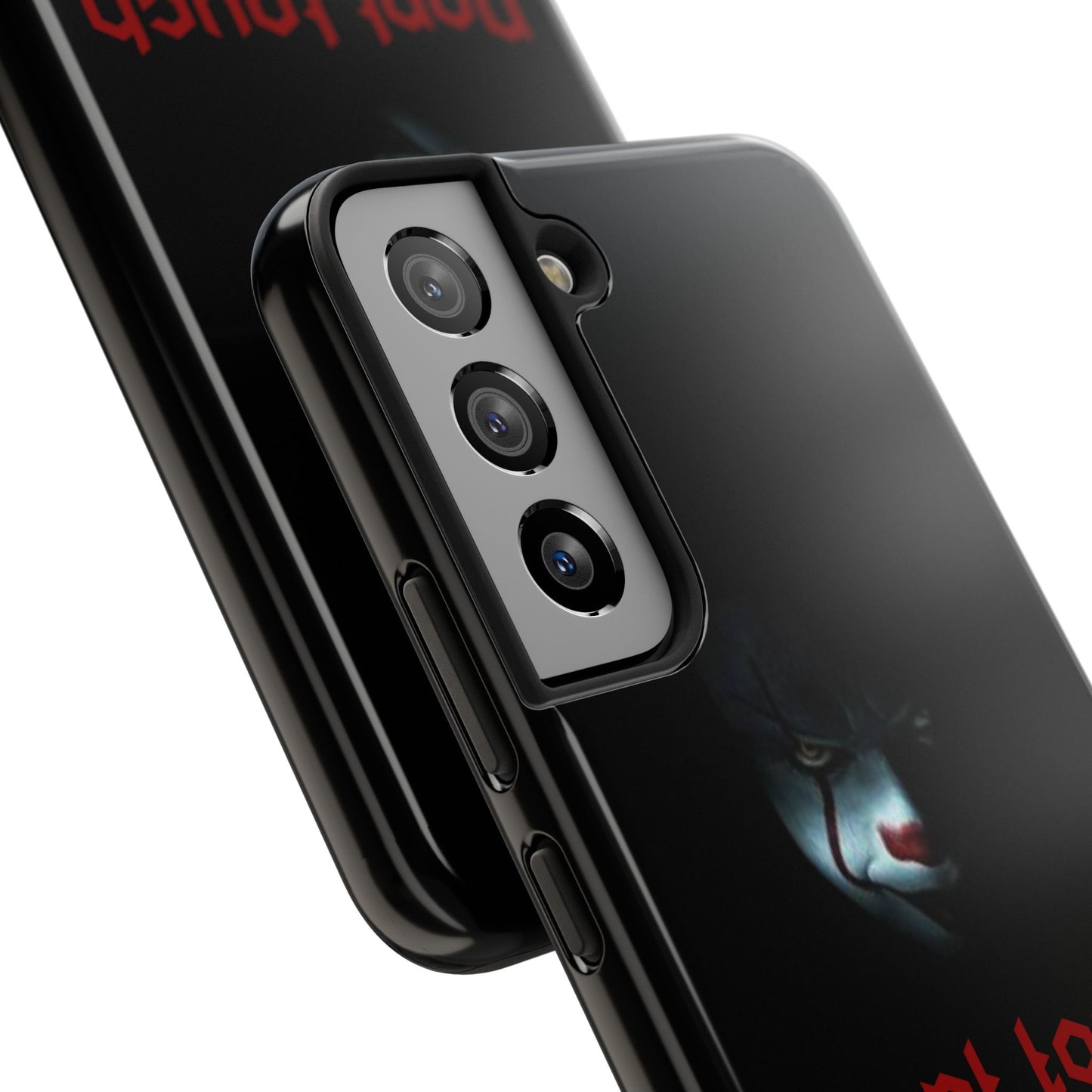 🤡 Creepy Clown Tough Phone Case – "Don’t Touch My Phone" Design for iPhone & Android